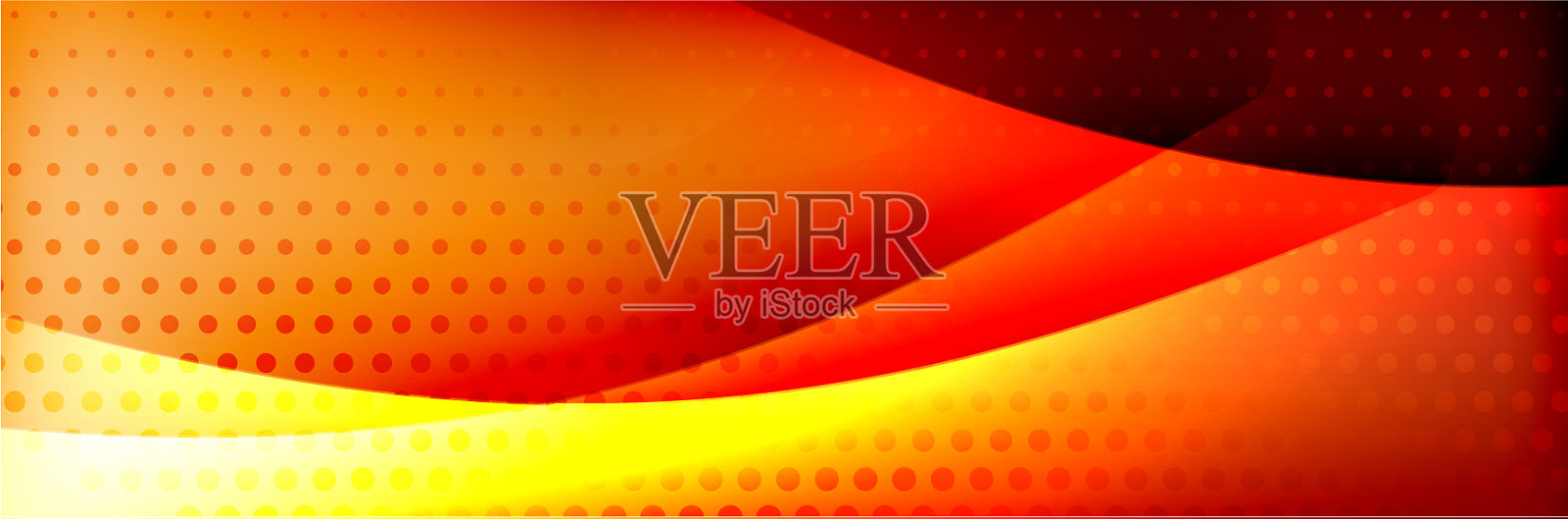 流体梯度霓虹彩色波抽象插画图片素材