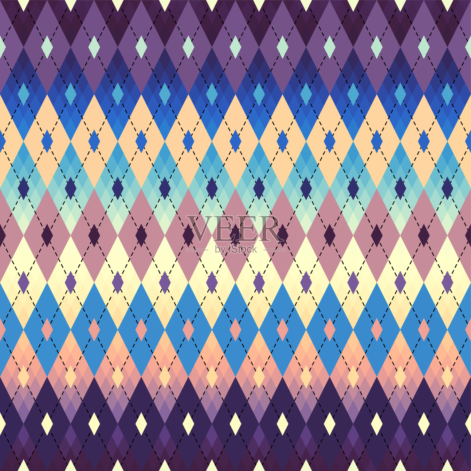 菱形无缝图案背景图案插画图片素材