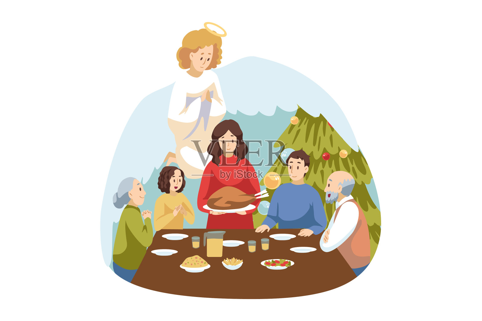 基督教庆祝新年设计元素图片