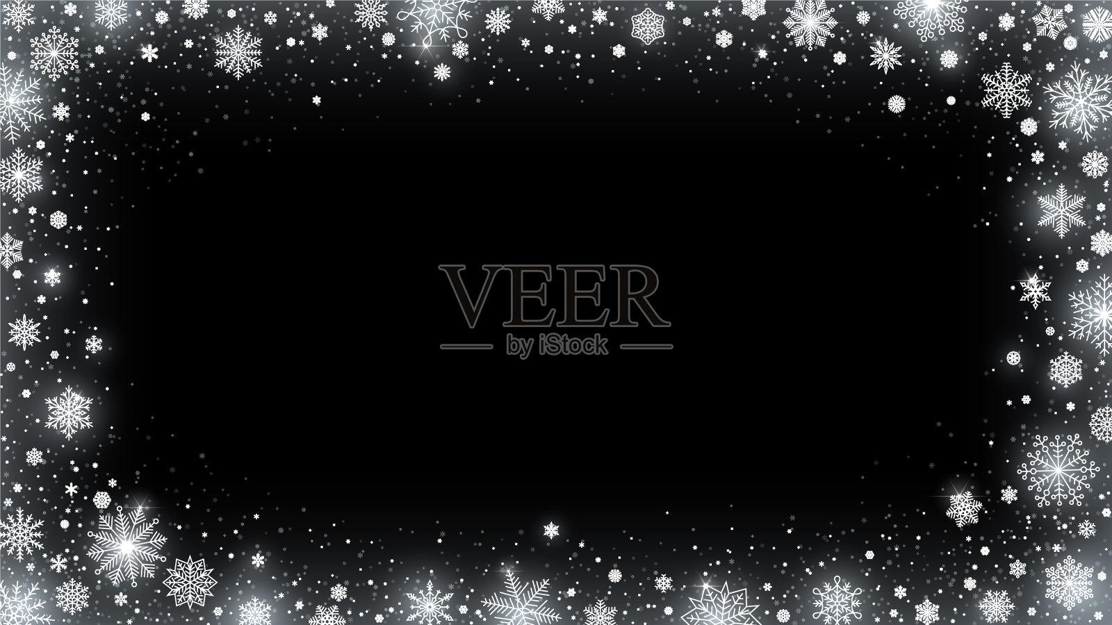 暴雪雪帧插画图片素材