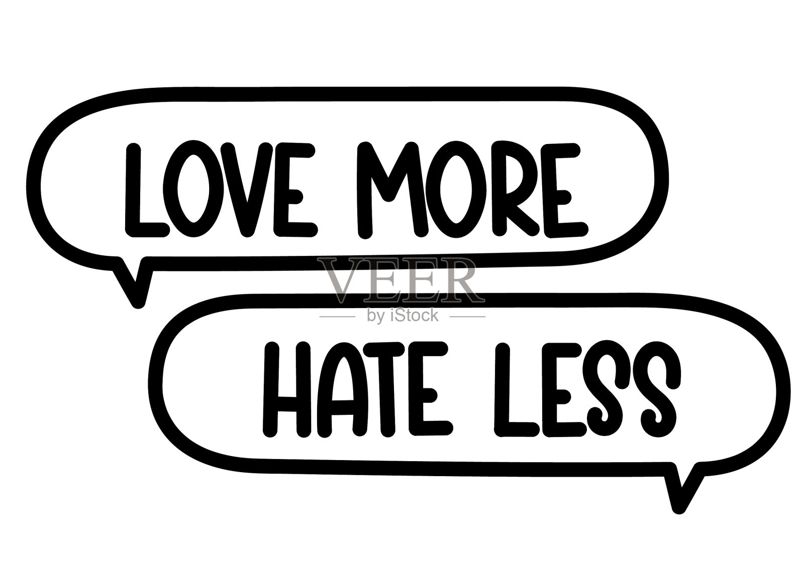 爱多了恨少了文在话泡插画图片素材