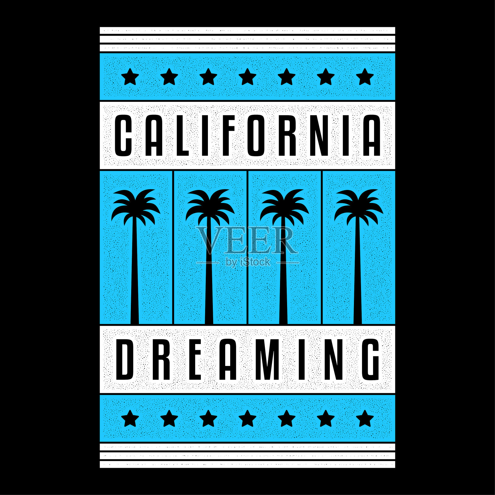 加州梦复古印花复古垃圾插画图片素材