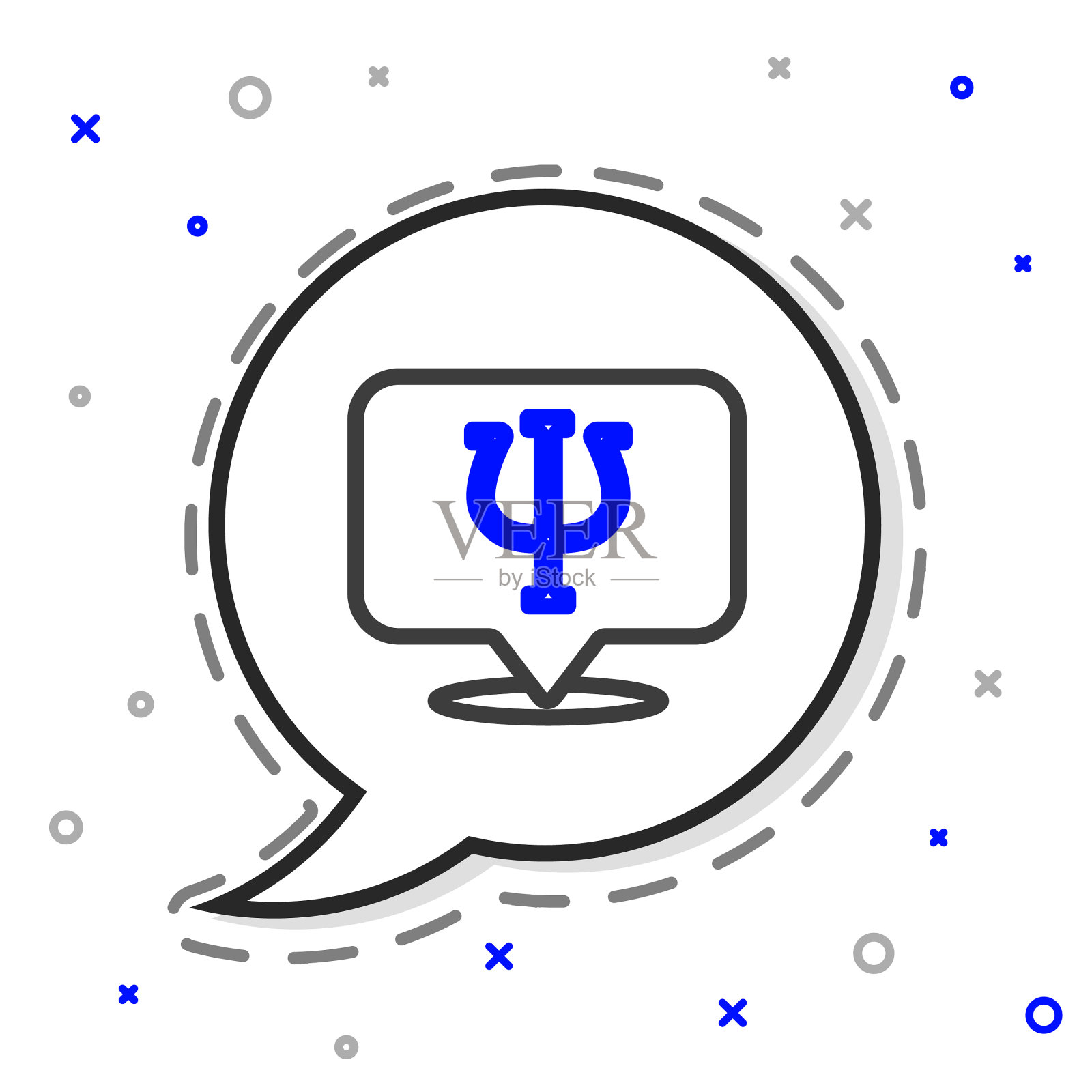 线心理图标孤立在白色背景插画图片素材