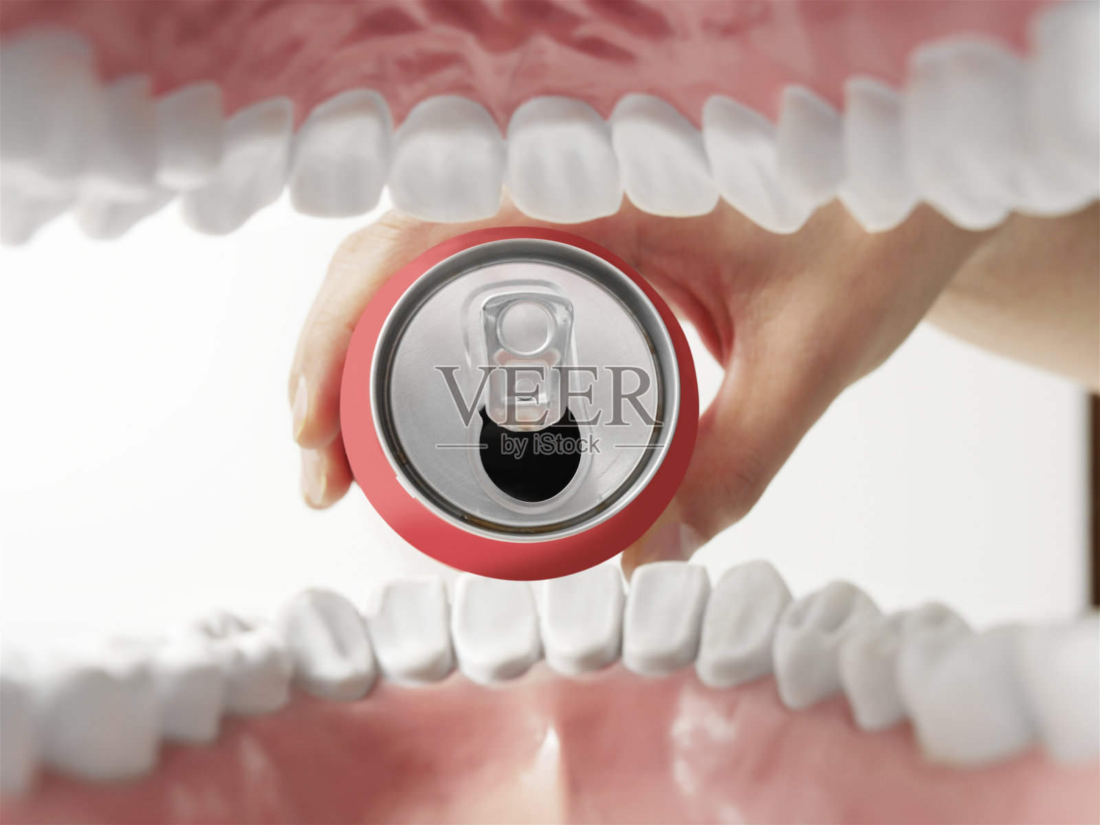 喝苏打水照片摄影图片