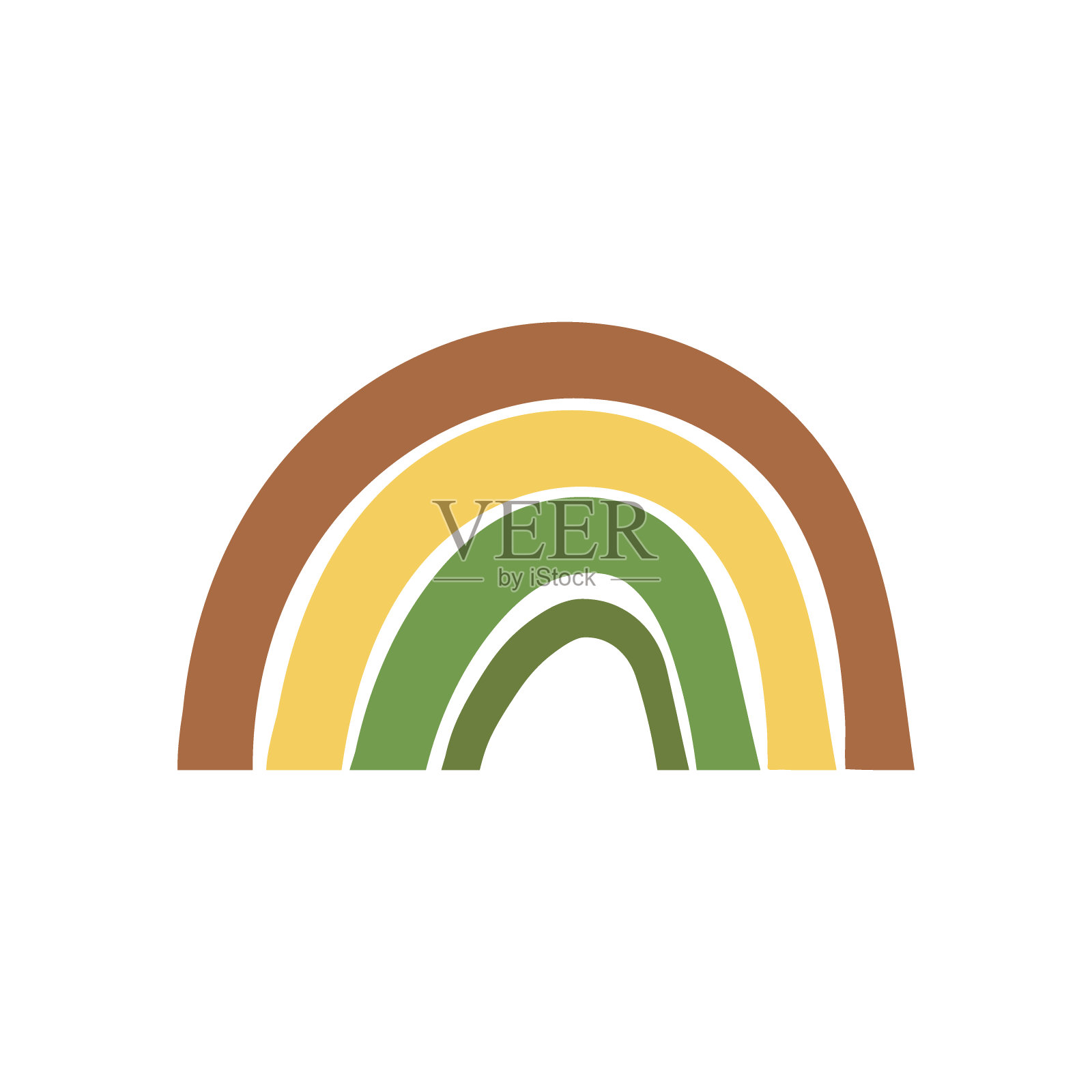 彩虹的抽象构图。矢量插图。设计元素图片