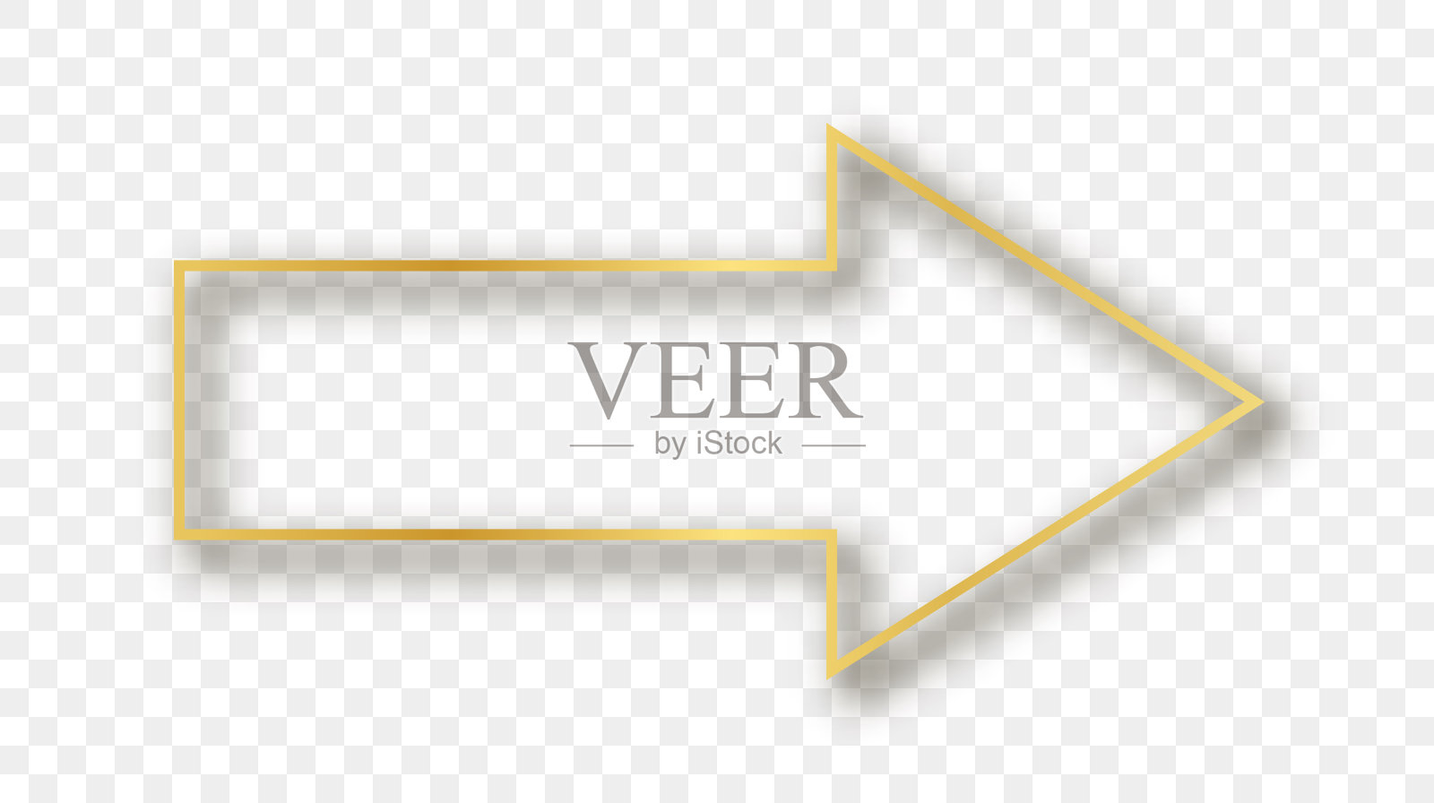 白色背景上箭头符号的特写镜头设计元素图片