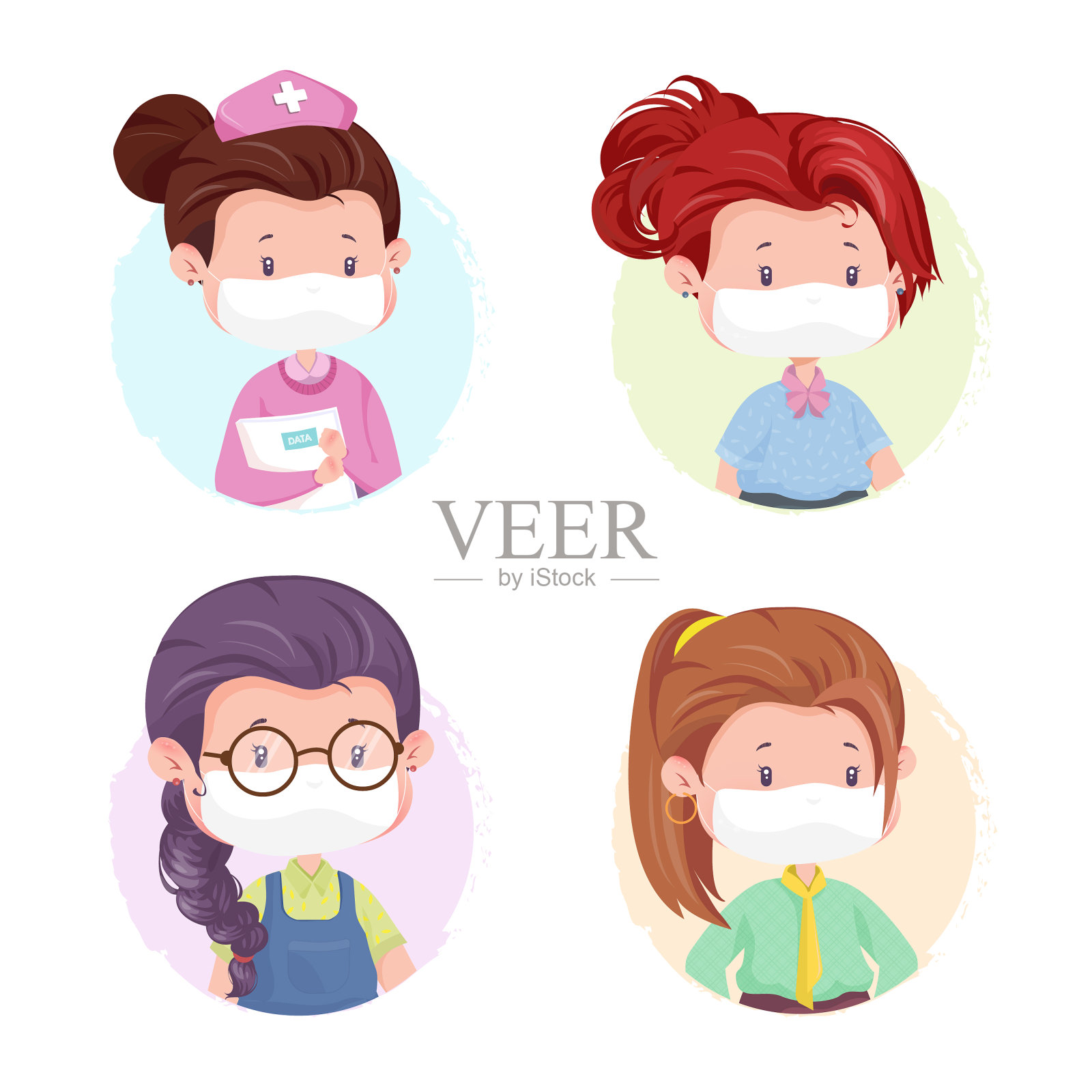 面具字符图标设置与面具字符图标素材