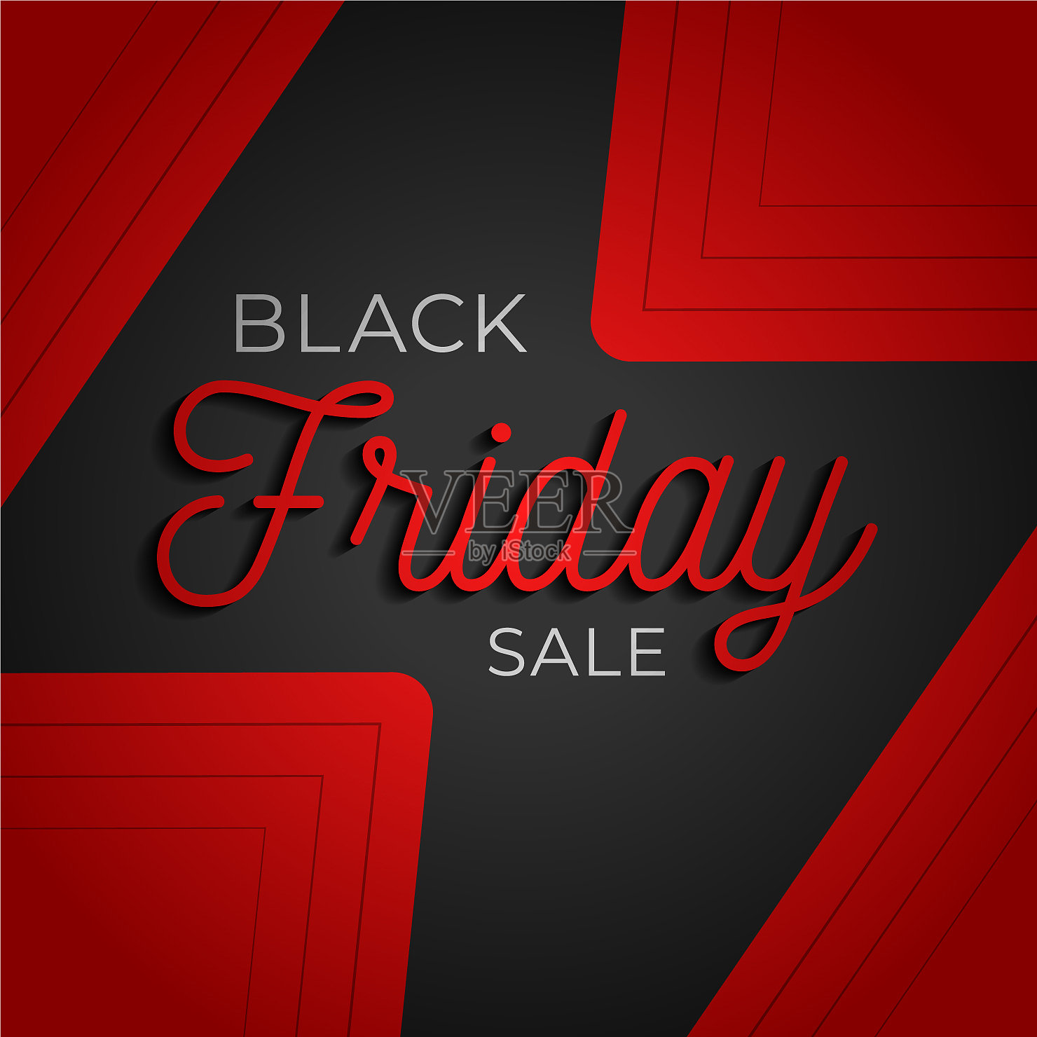黑色星期五闪光大减价广场海报图形设计元素图片