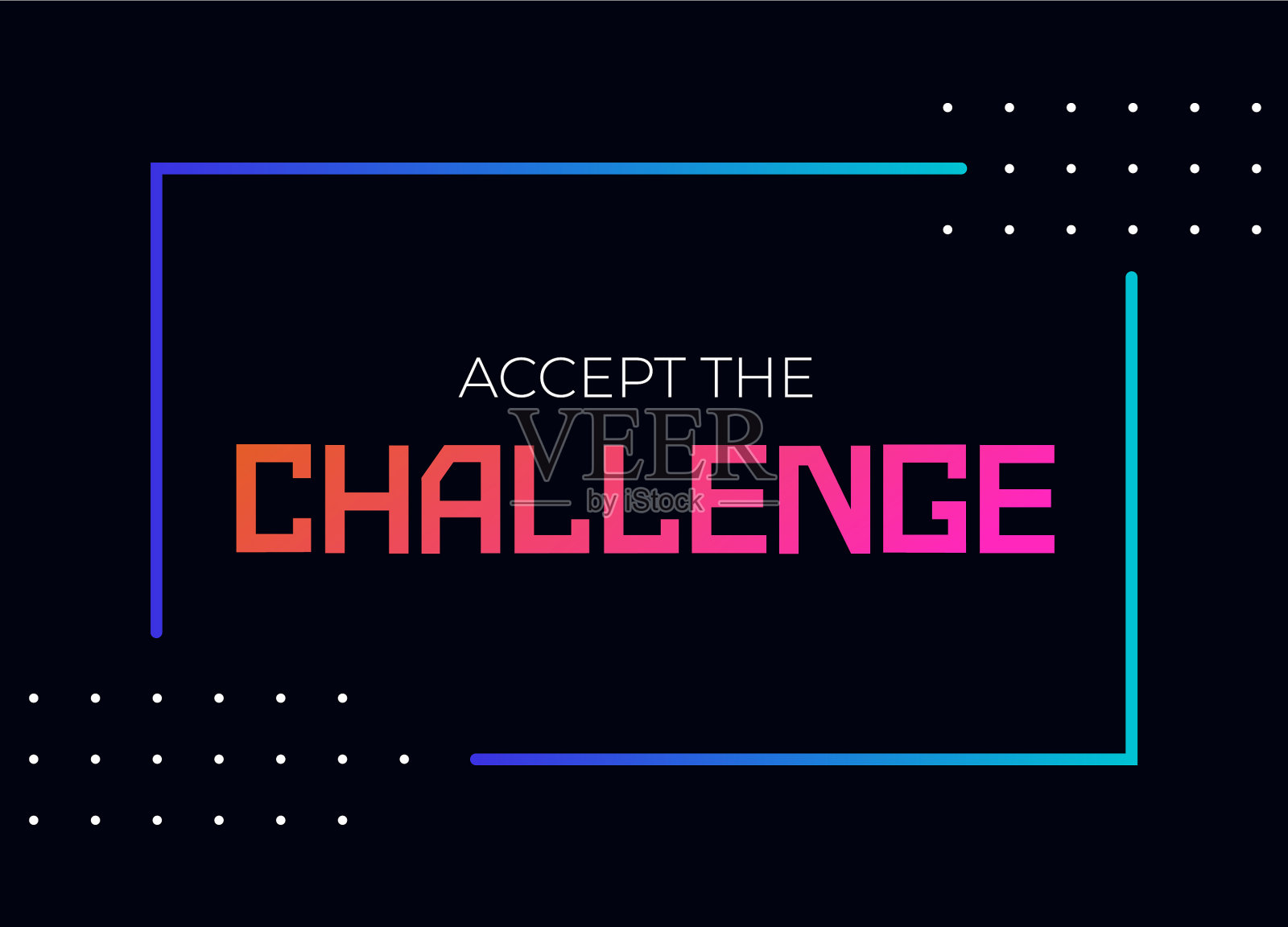 接受挑战动机插画图片素材