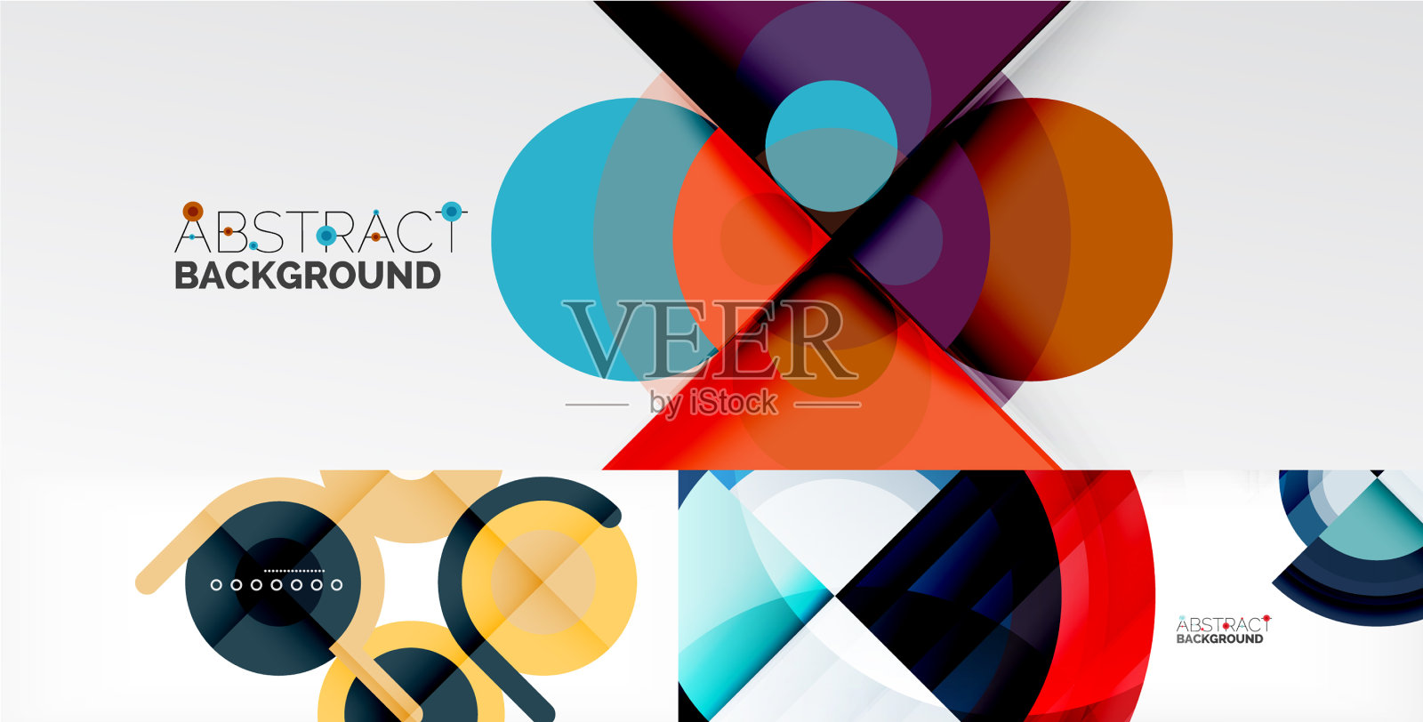 为封面横幅设置抽象背景插画图片素材