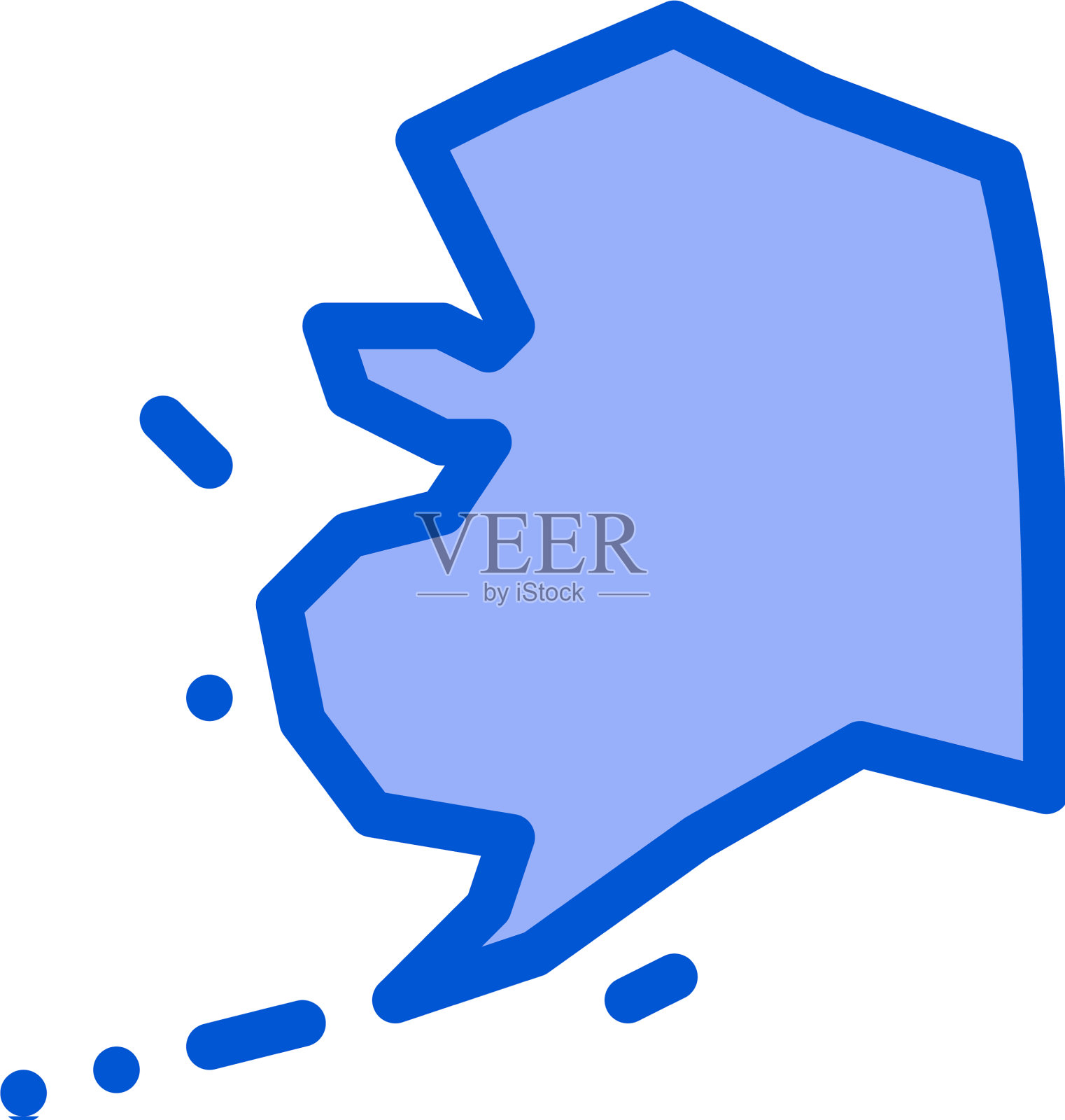 北极大陆图标轮廓符号插画图片素材