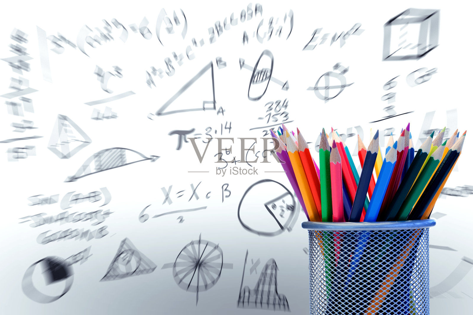 彩色铅笔夹照片摄影图片