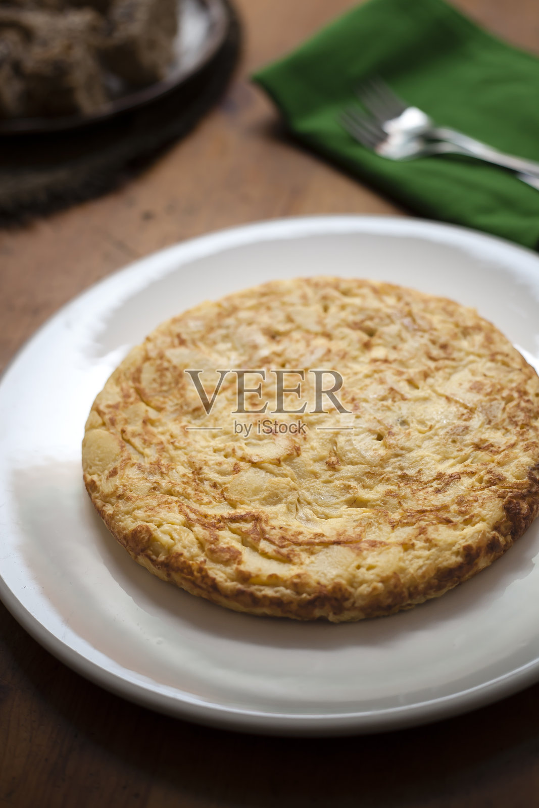 西班牙土豆饼小吃照片摄影图片