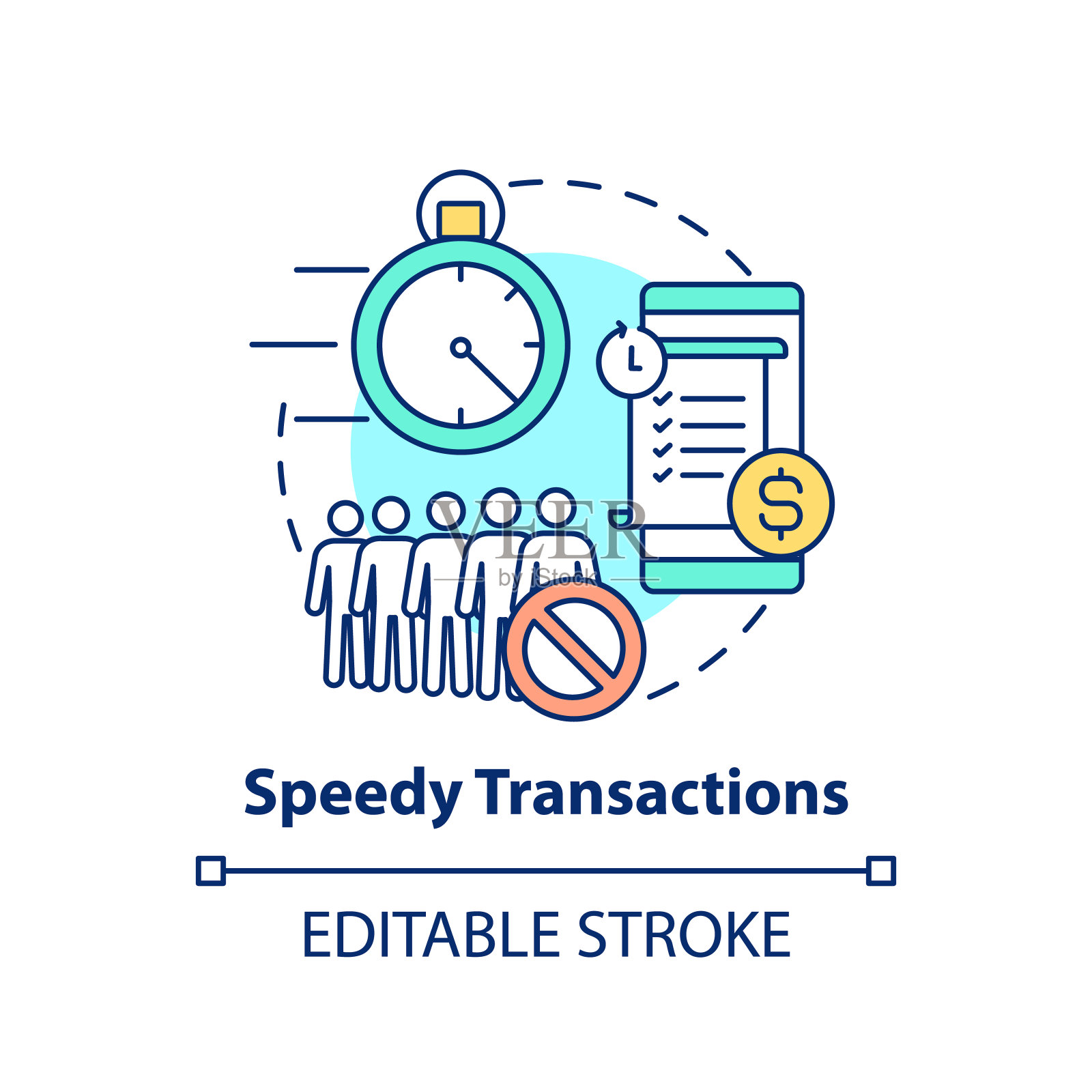 快速交易概念图标插画图片素材