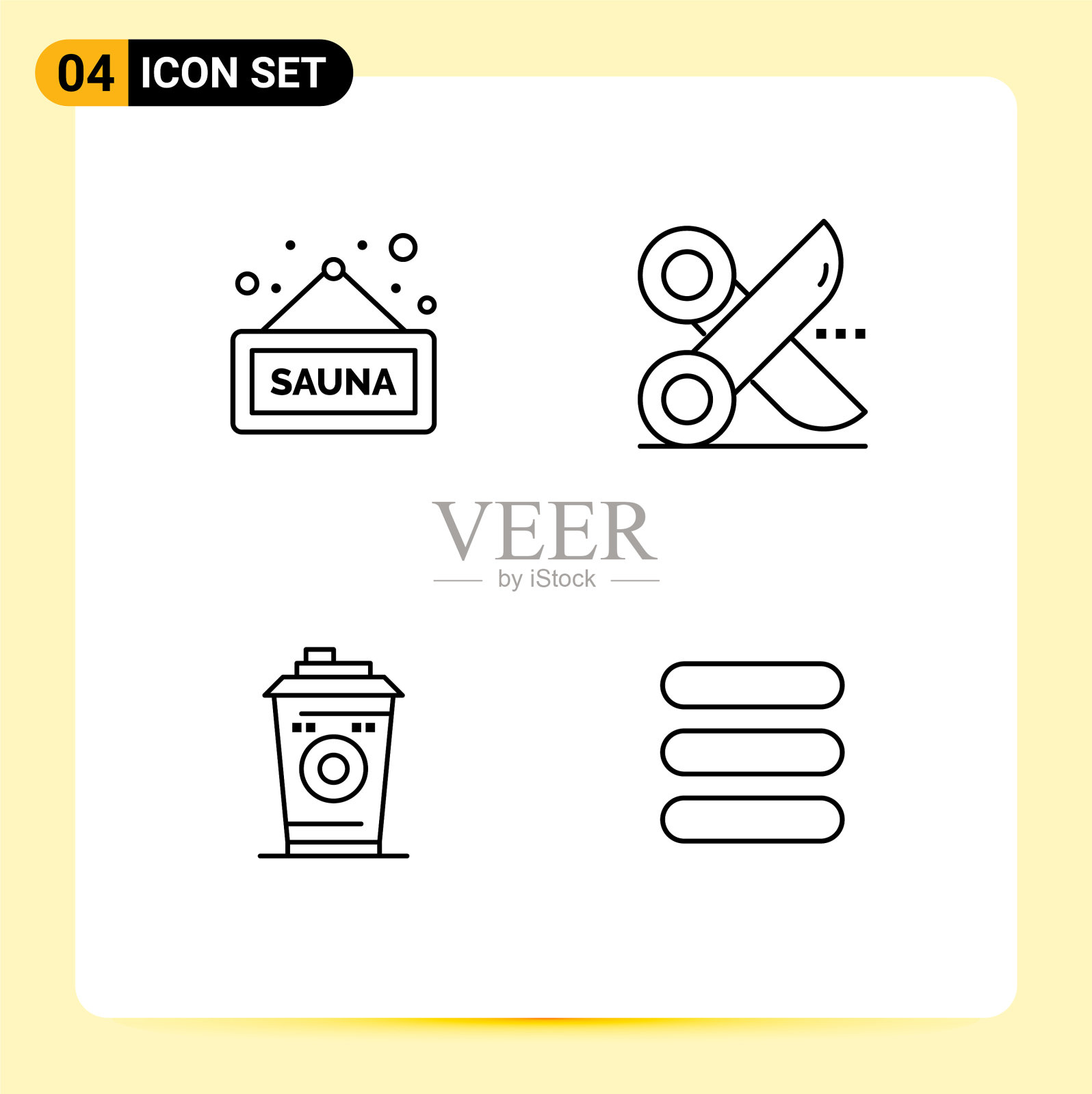 4创意图标的现代标志和符号图标素材