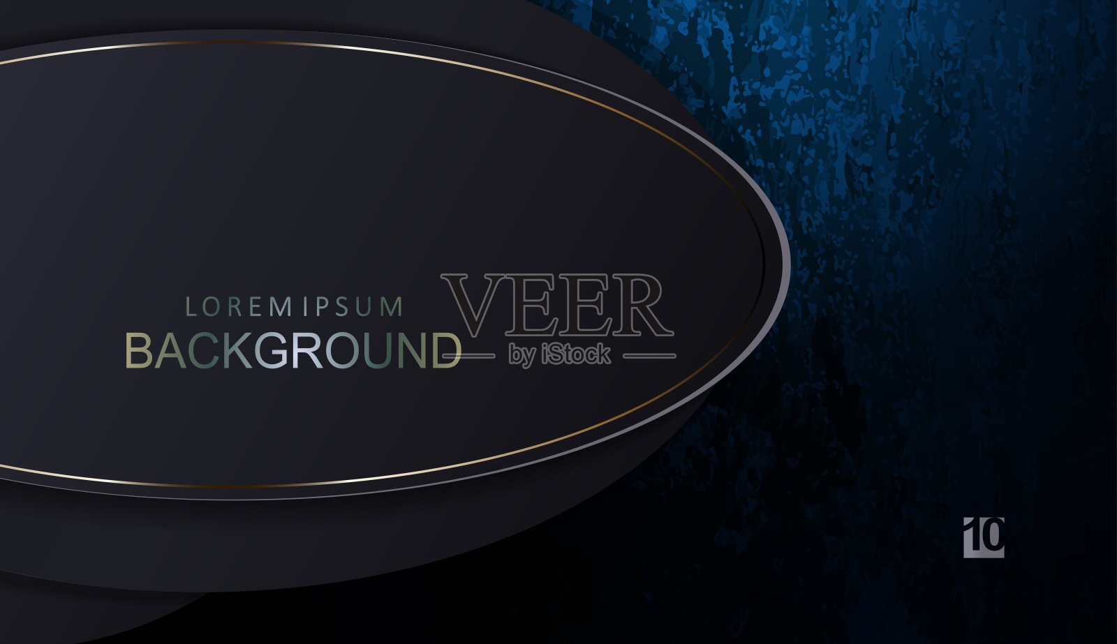 纹理组成与渐变的蓝色，椭圆形框架与边界插画图片素材