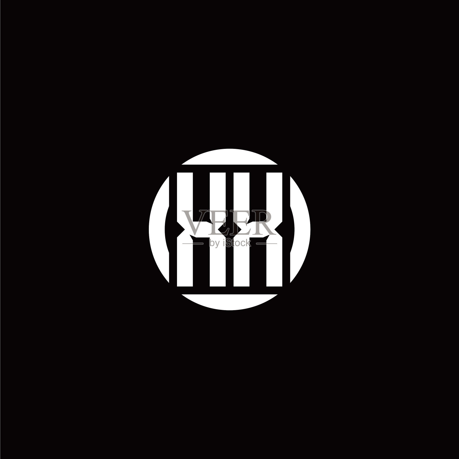 X X初始标志现代孤立与圆插画图片素材