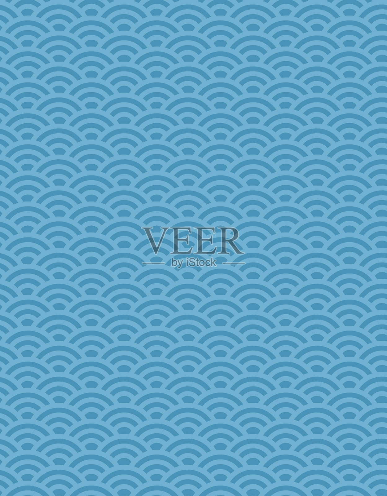 无缝日本传统海浪成会叶插画图片素材