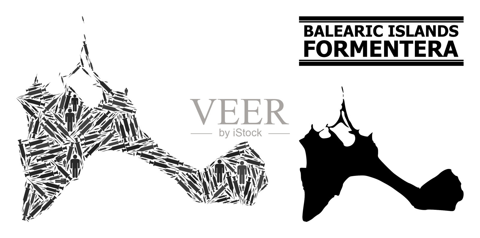 病毒治疗马赛克图的entera岛插画图片素材