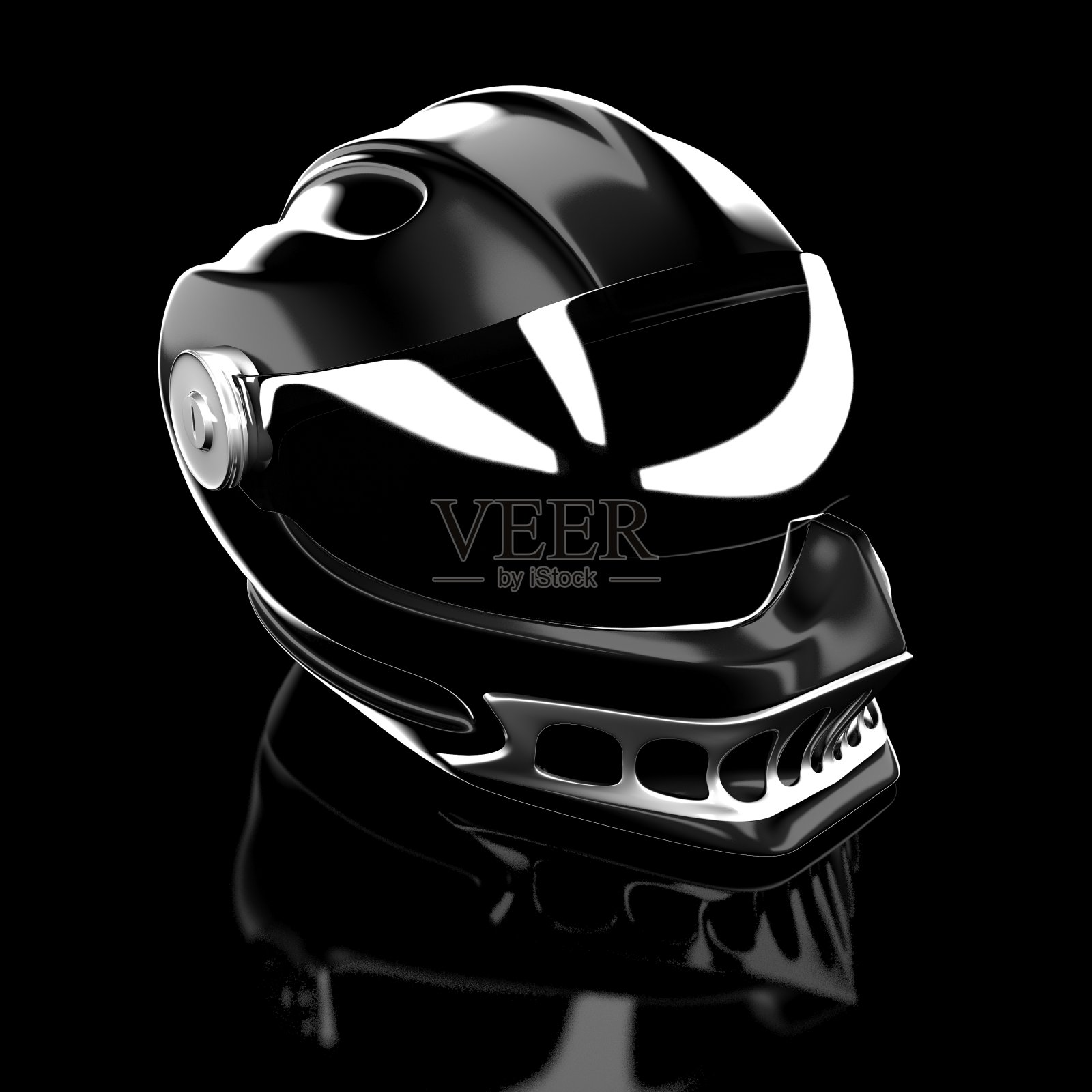 闪亮的摩托防护面罩照片摄影图片