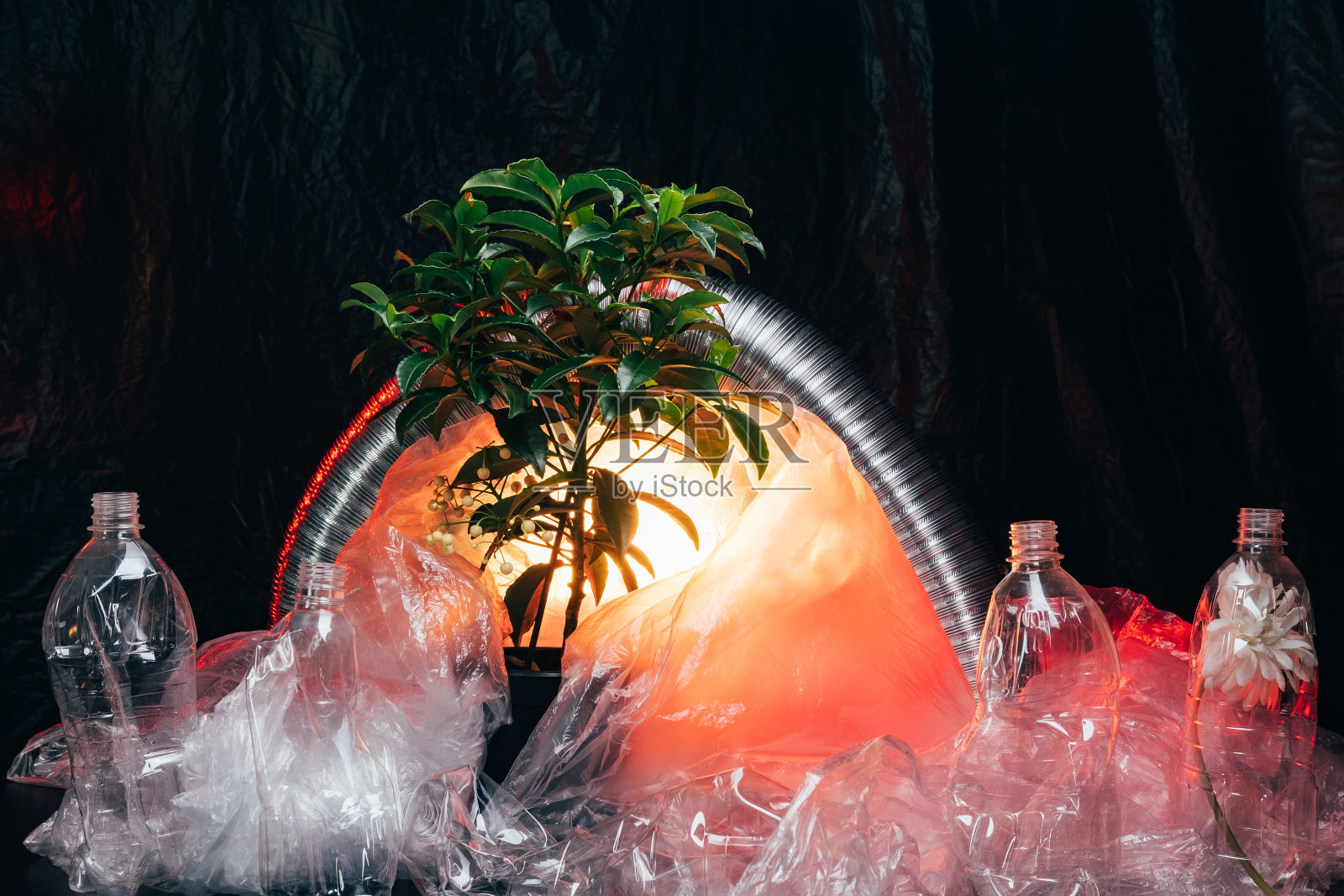 温室效应工业塑料污染照片摄影图片