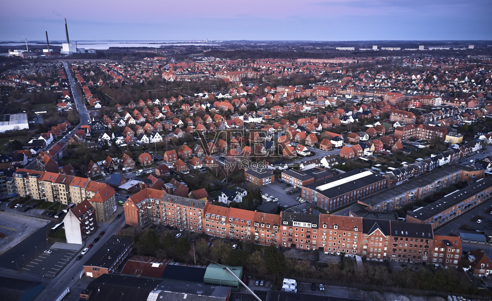 欧登塞的住宅区照片摄影图片