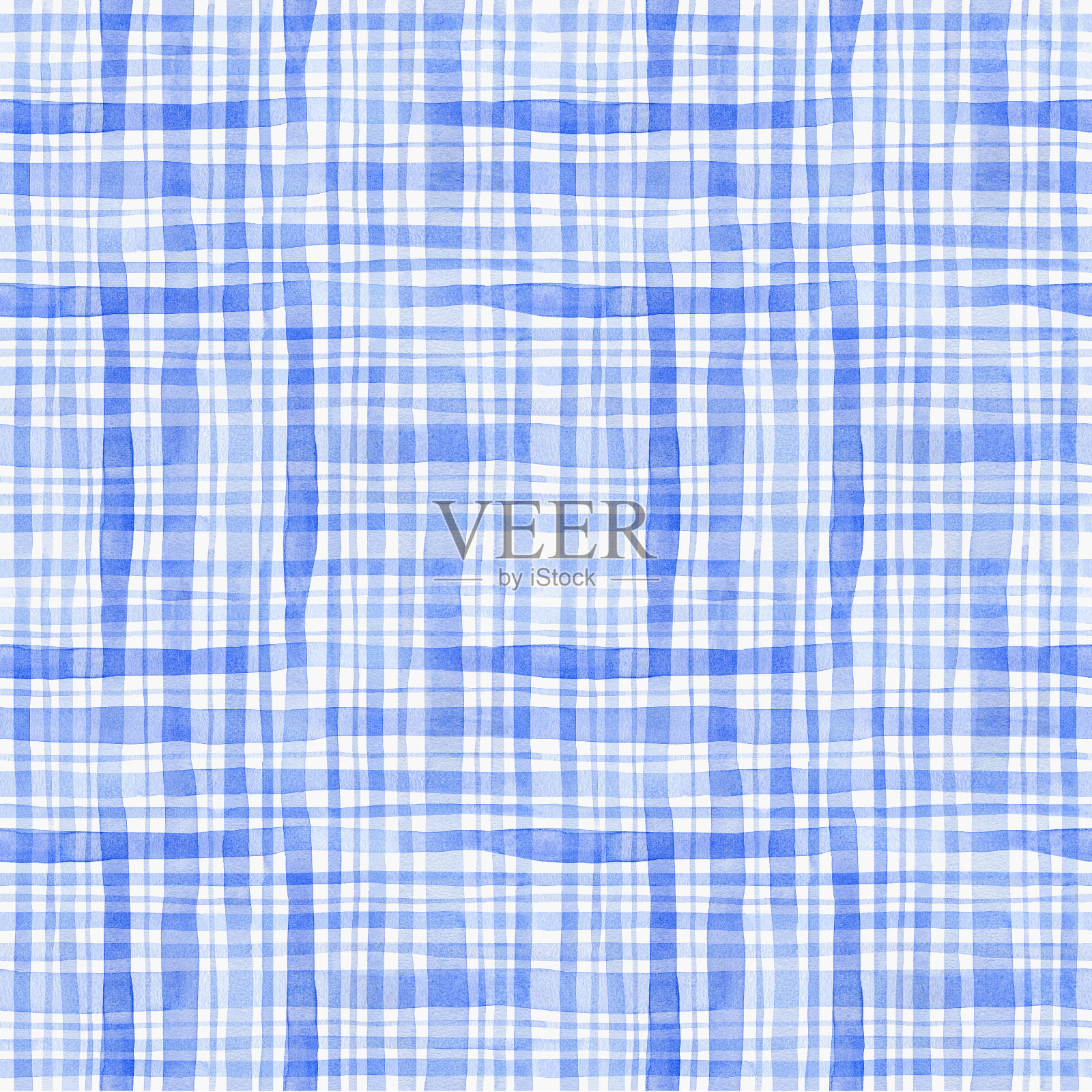 水彩无缝格子图案插画图片素材