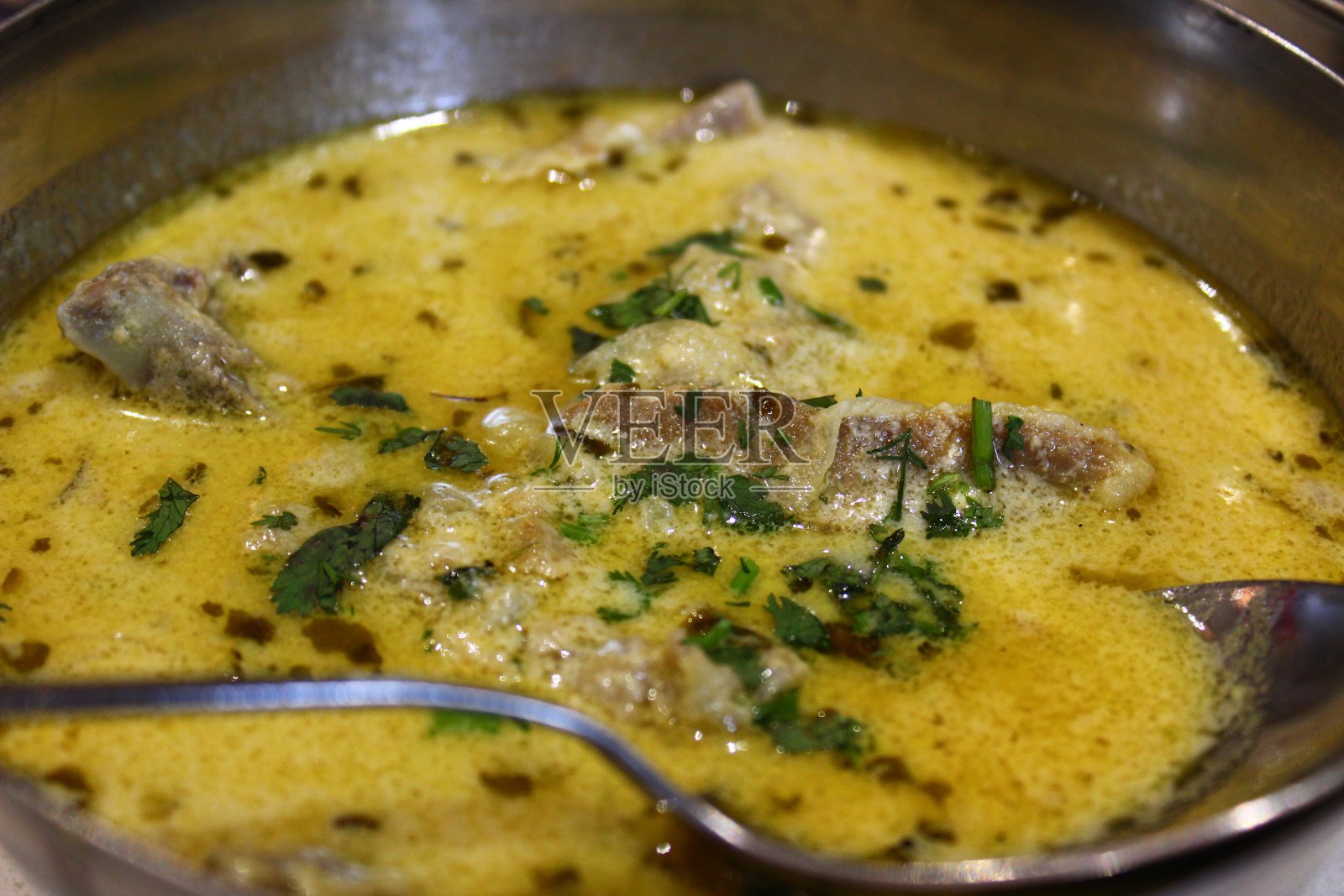 羊肉Yakhni照片摄影图片