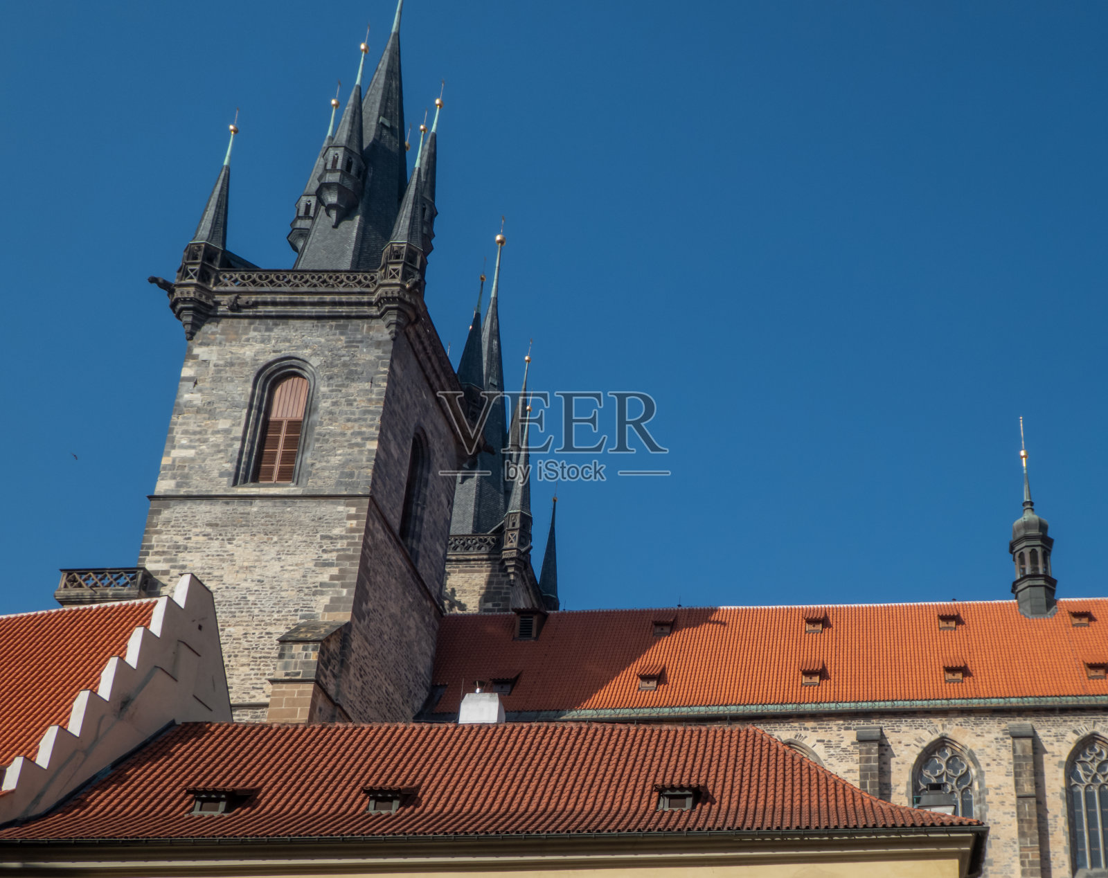 在泰恩之前的圣母教堂照片摄影图片