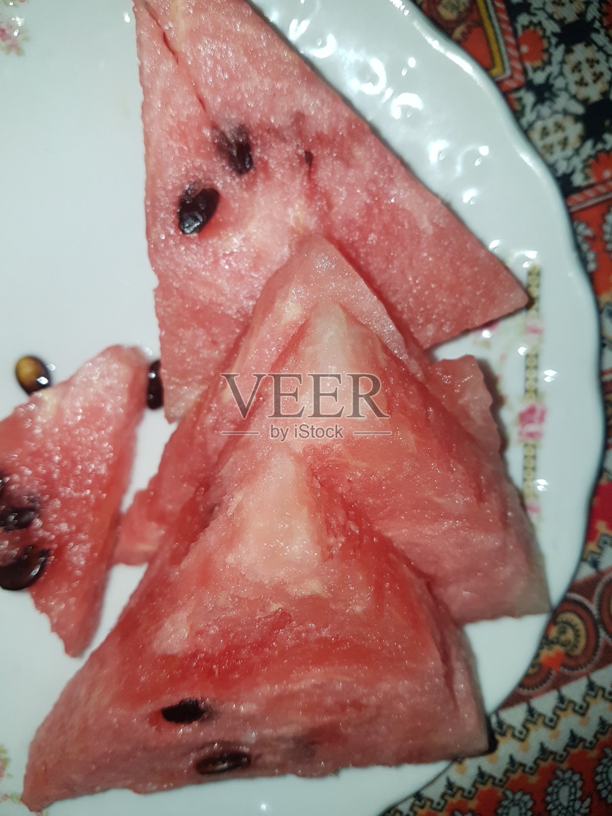 新鲜西瓜有益健康照片摄影图片