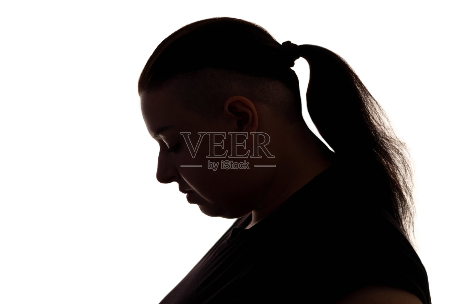 肥胖问题，整容手术超重的女性照片摄影图片