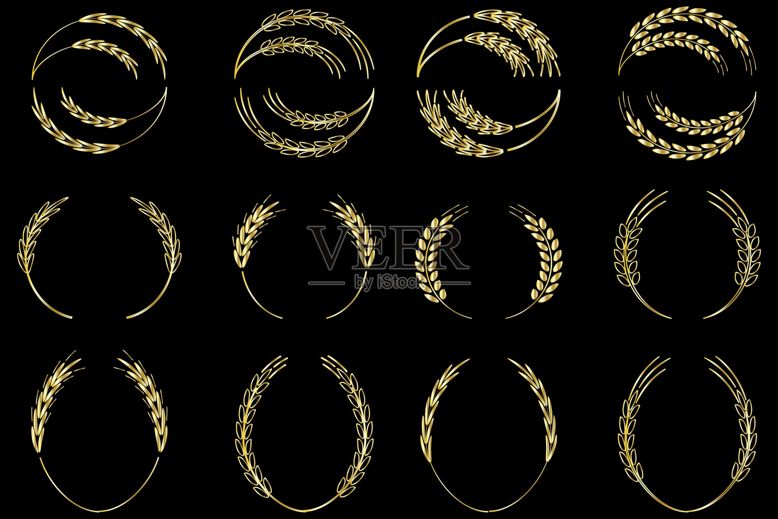 花的背景。黑色背景。矢量插图认证标志设计。冠军奖。股票的形象。每股收益10。插画图片素材