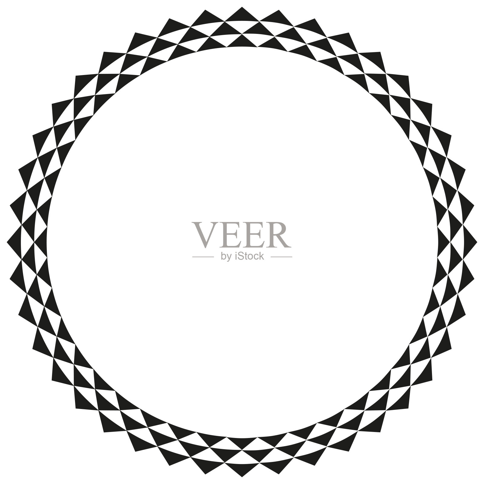 圆形非洲边框。设计元素图片