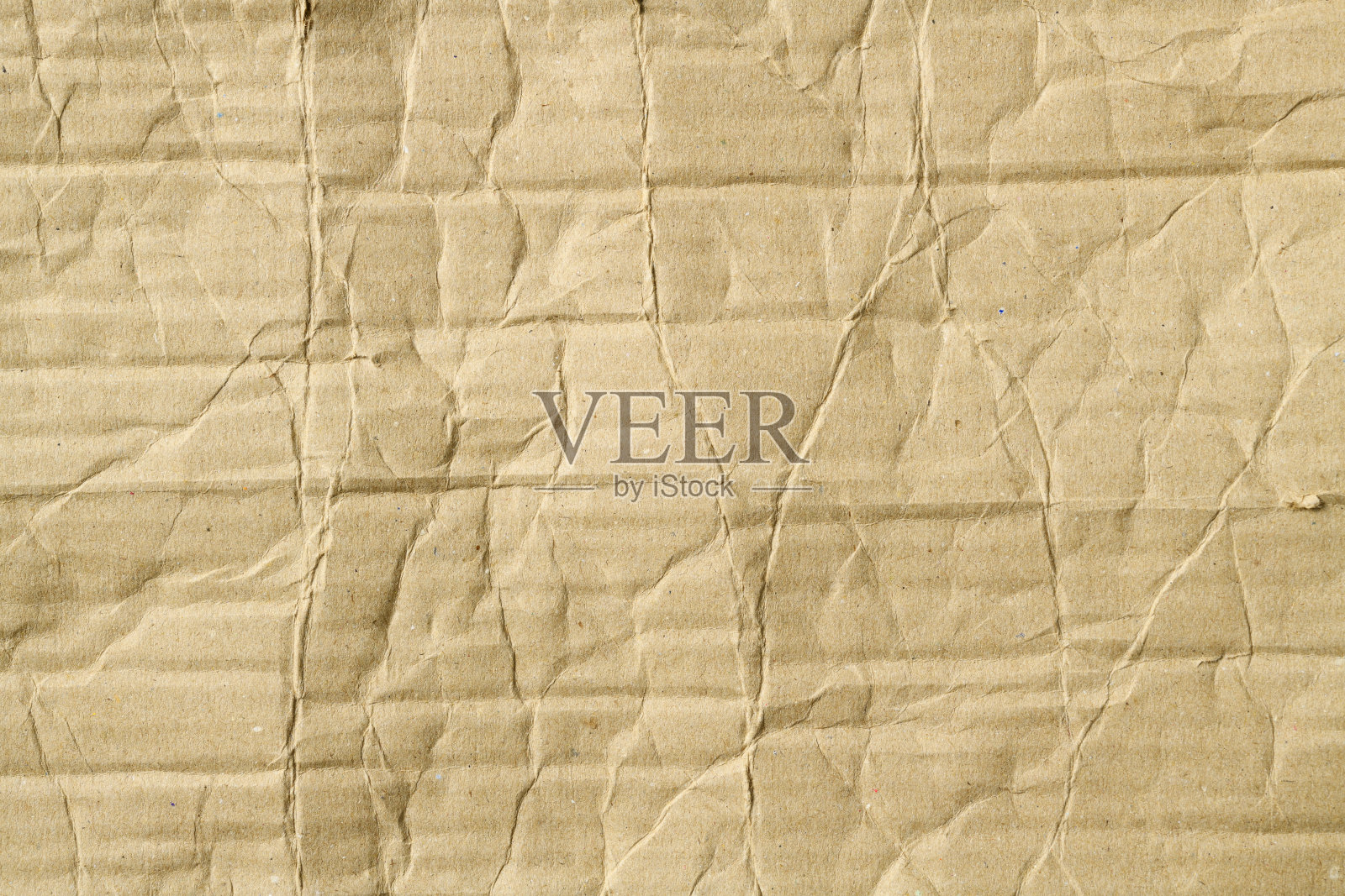 特写的棕色皱纹瓦楞纸板纹理背景照片摄影图片