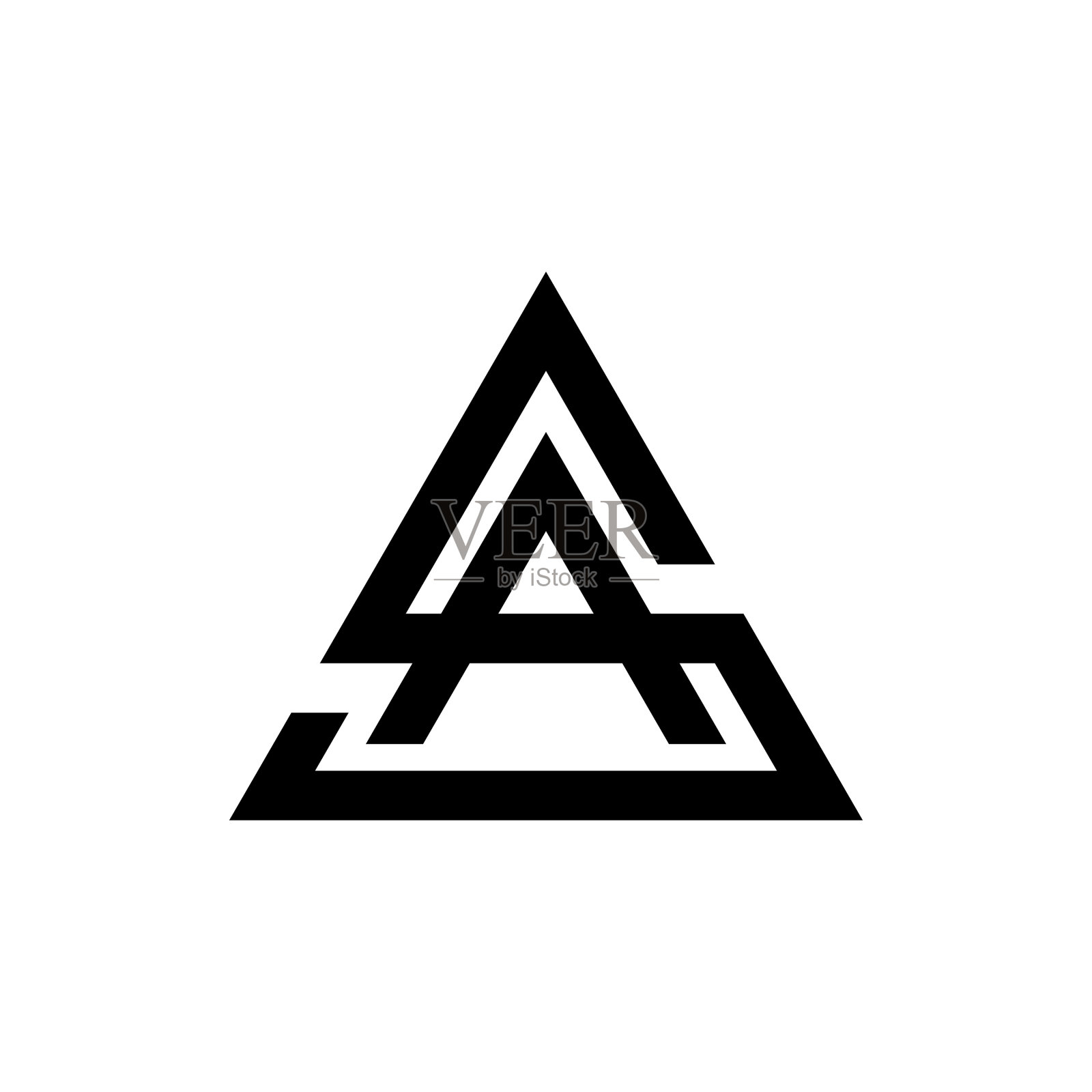 首字母sa标志或作为标志设计设计元素图片