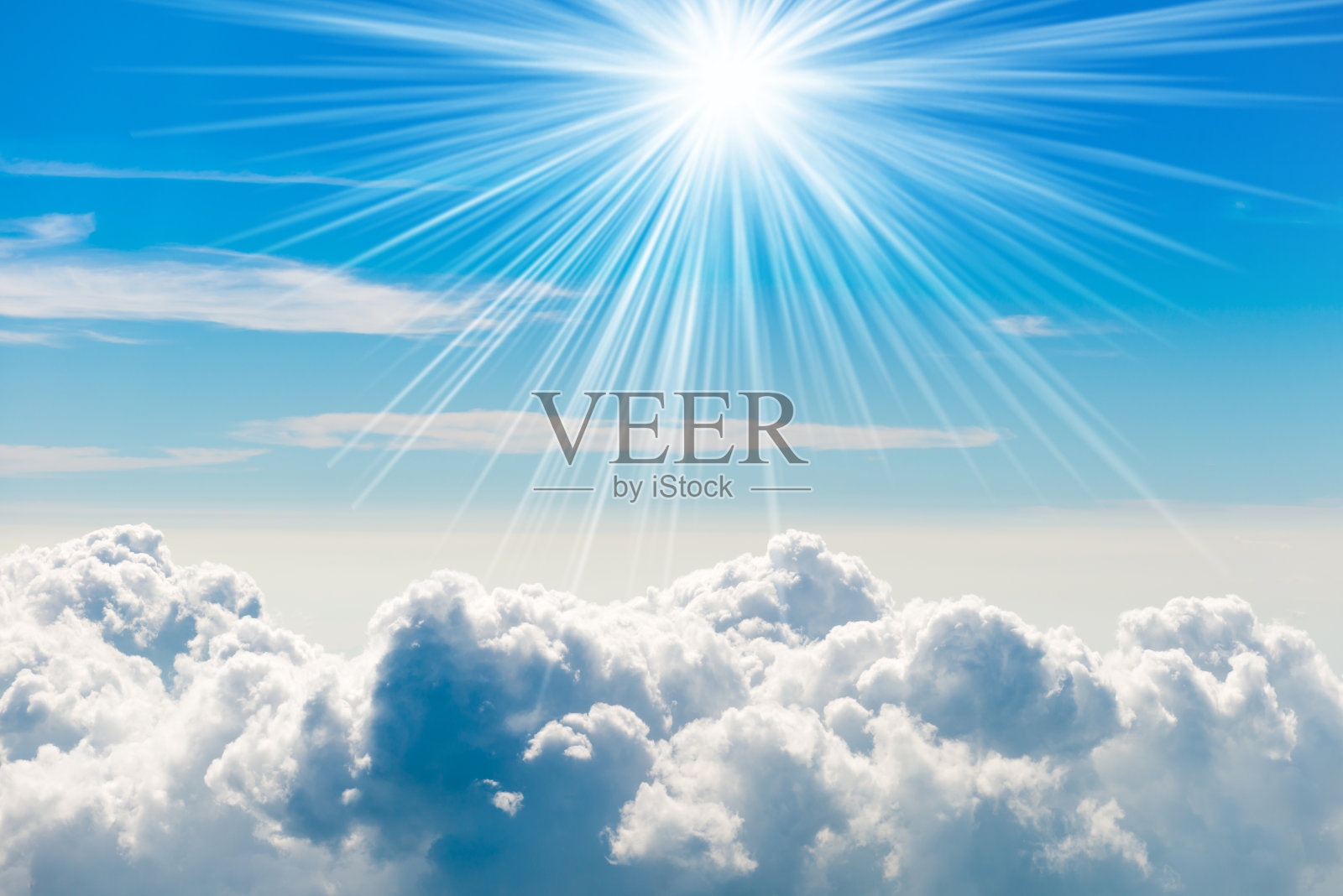 蓝天上的白云照片摄影图片