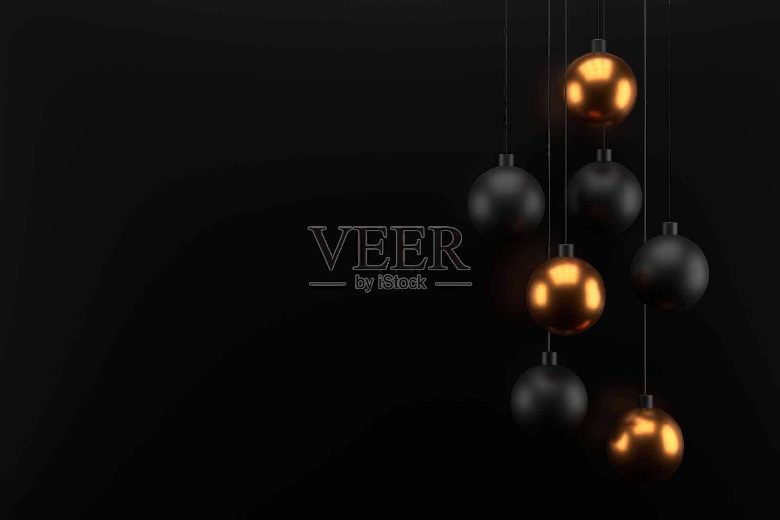 抽象的背景金球。3 d渲染。照片摄影图片