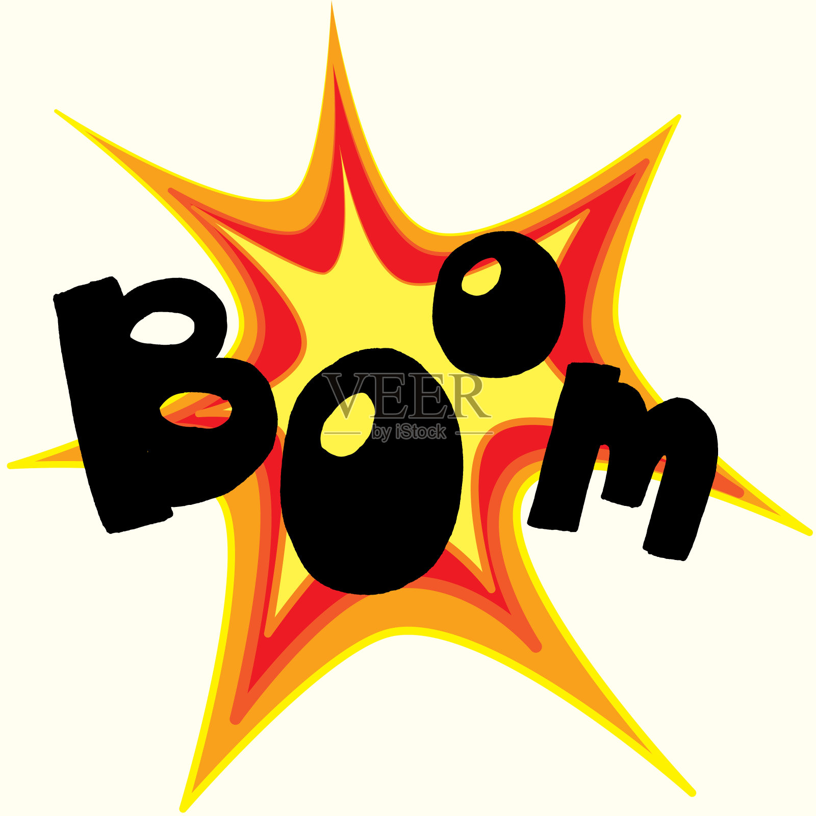 喜剧明星拟声词插画图片素材