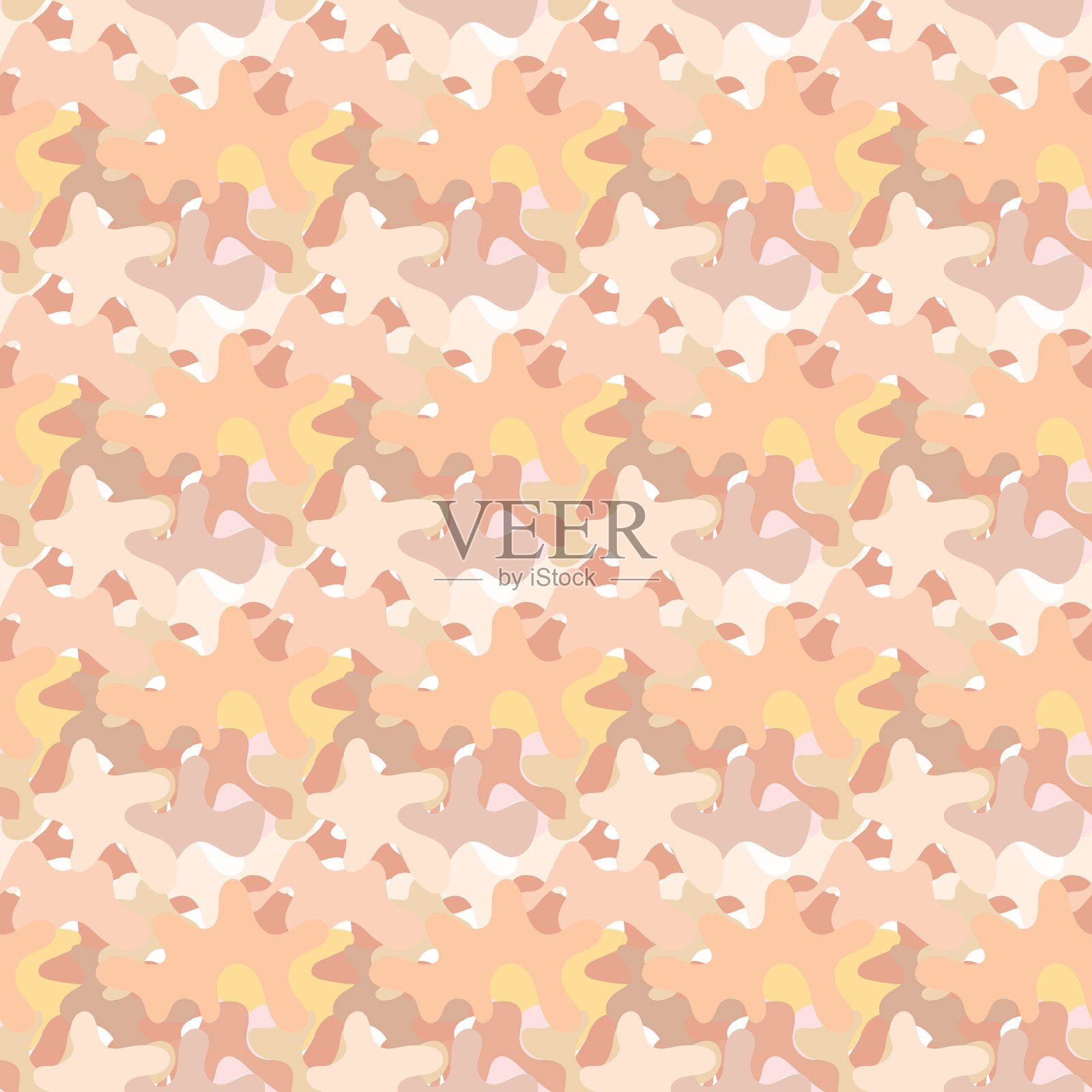 裸伪装军用风格无缝图案插画图片素材