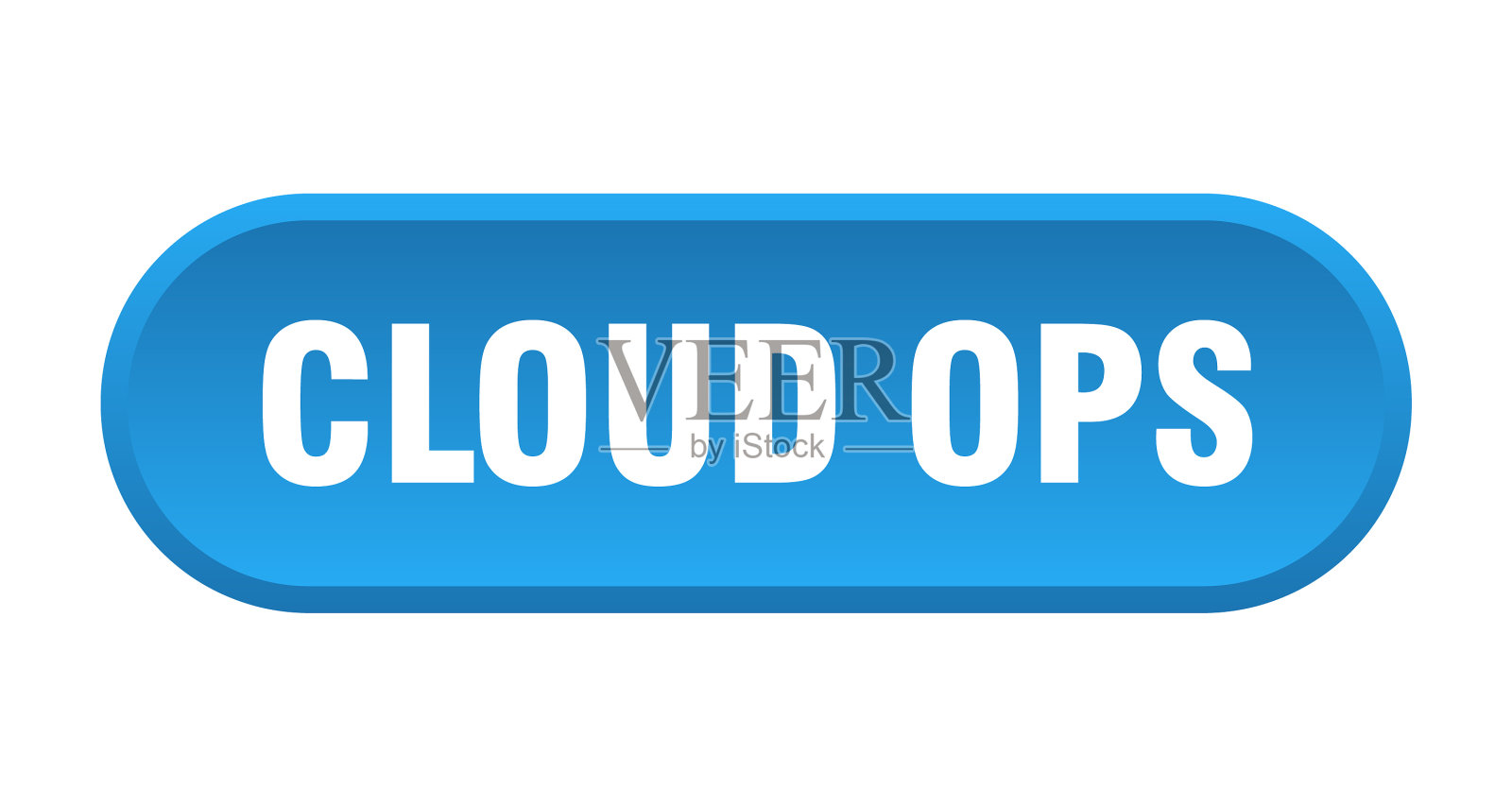 云操作按钮圆形标志上的白色背景插画图片素材