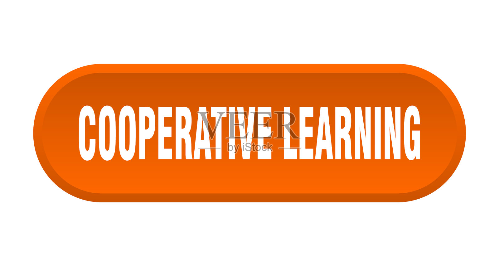 合作学习按钮圆角标志白色插画图片素材