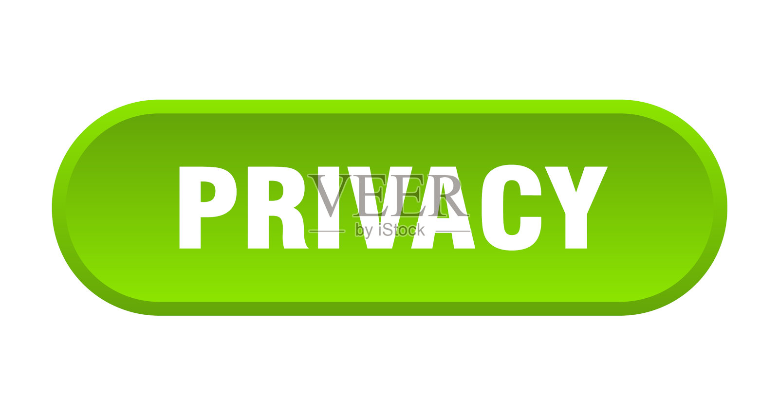 隐私按钮圆形标志上的白色背景插画图片素材