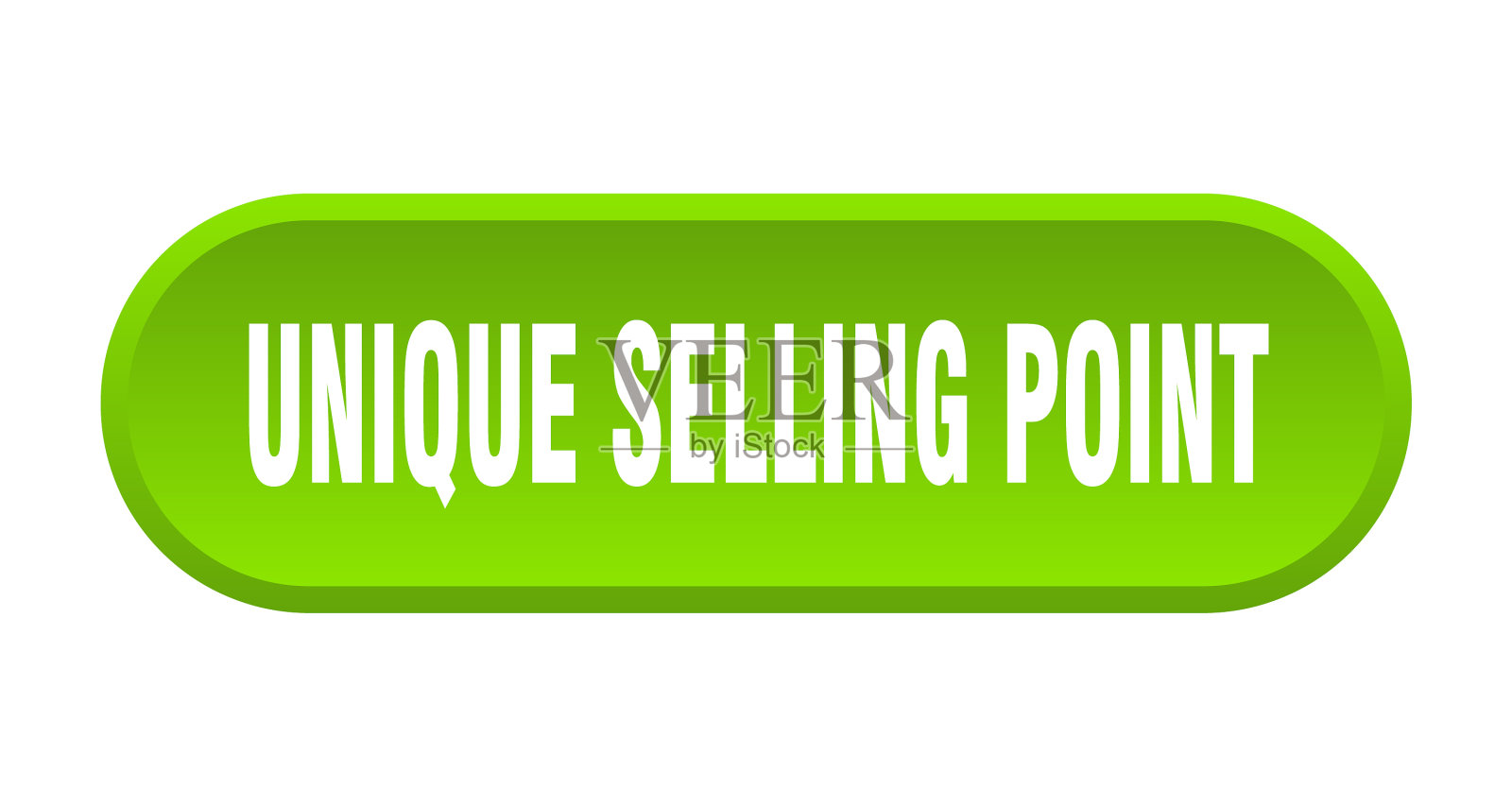 独特的卖点按钮圆形标志上的白色设计元素图片