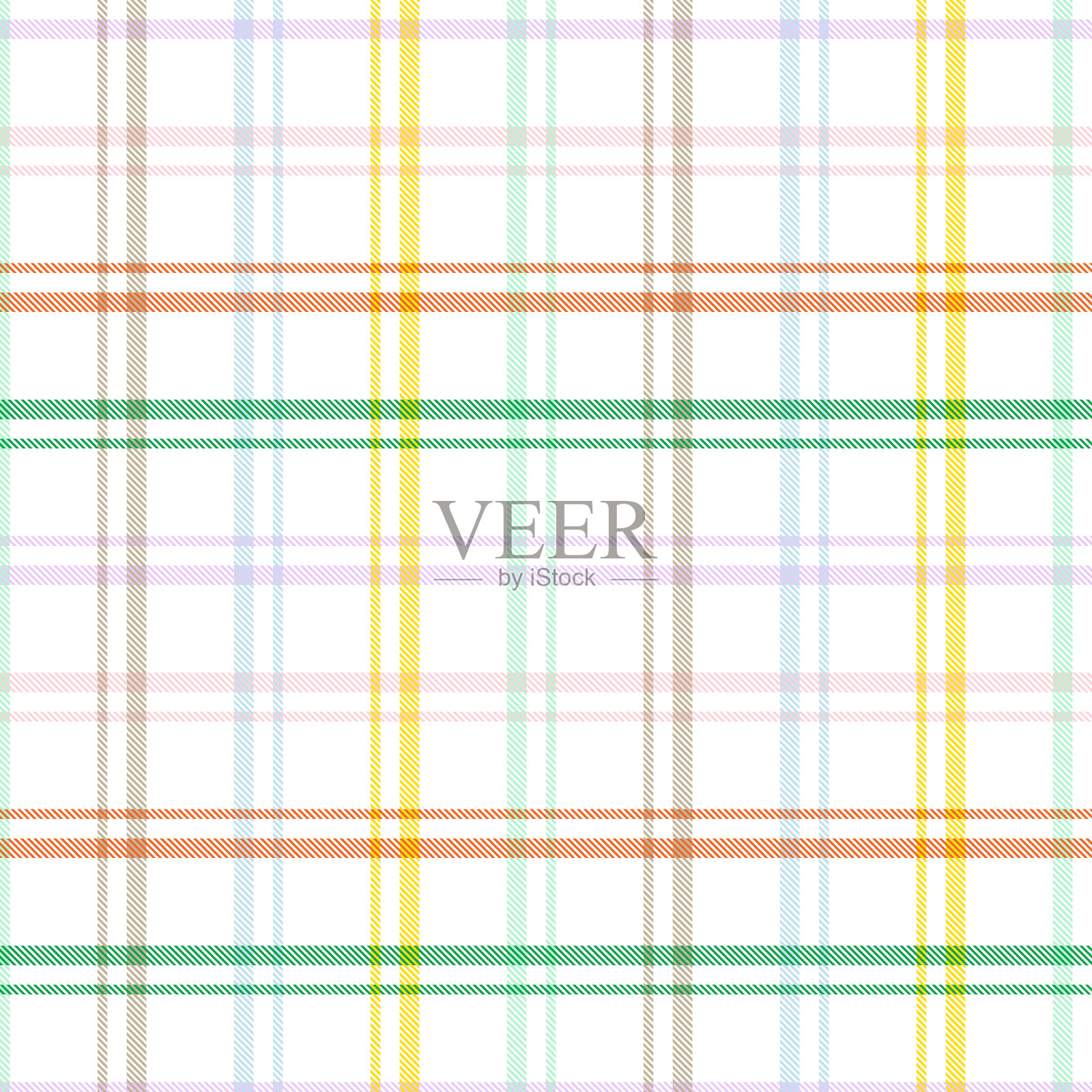 彩虹格子格伦格子纹理无缝插画图片素材