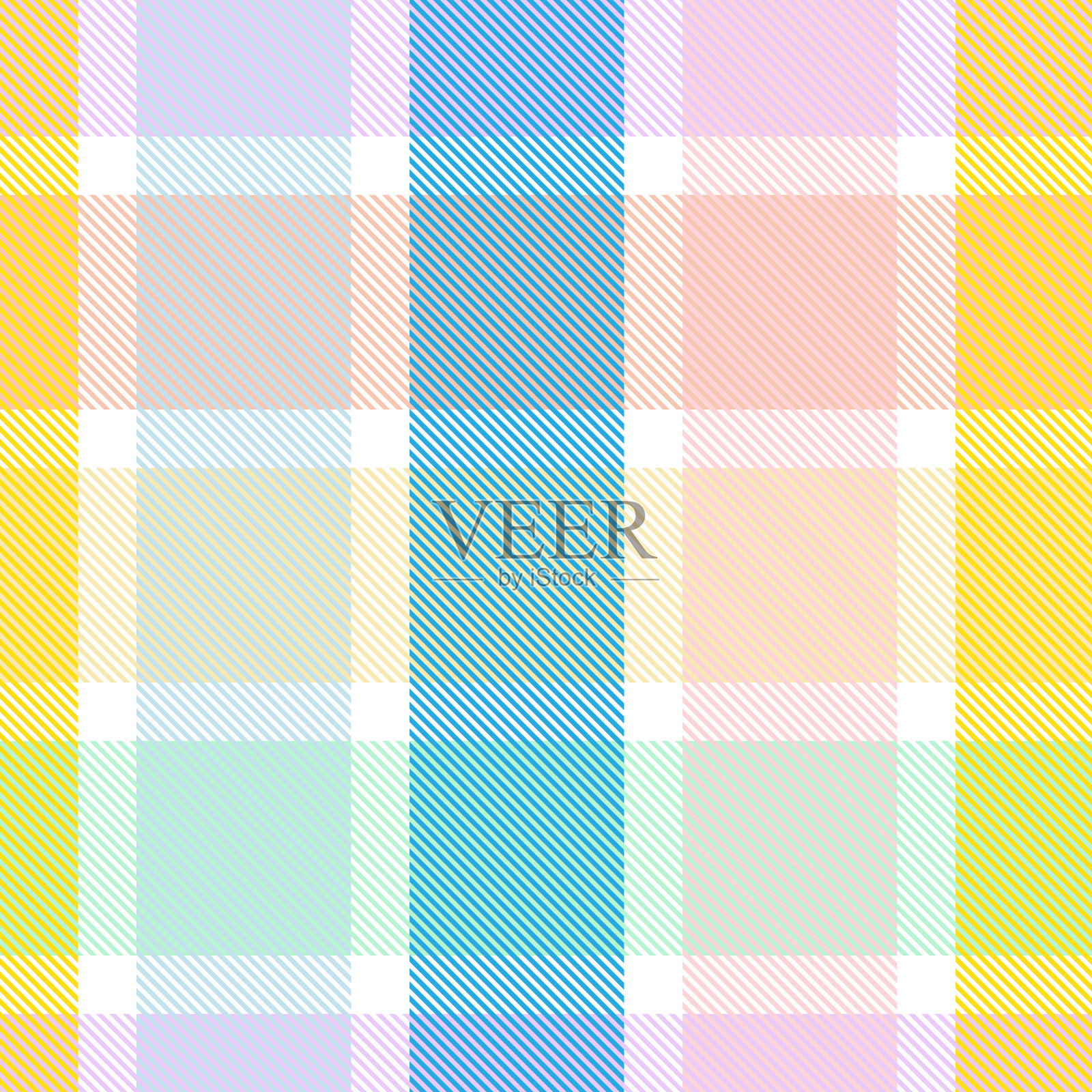 彩虹格子格伦格子纹理无缝插画图片素材