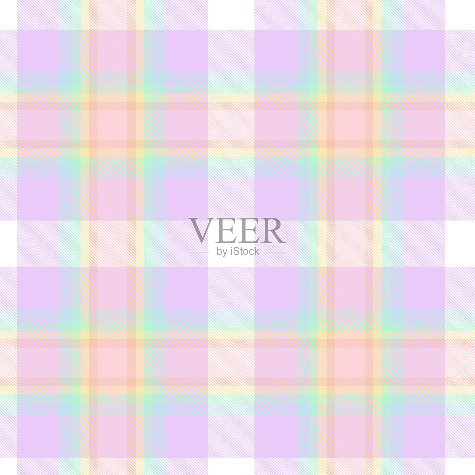 彩虹格子格伦格子纹理无缝插画图片素材