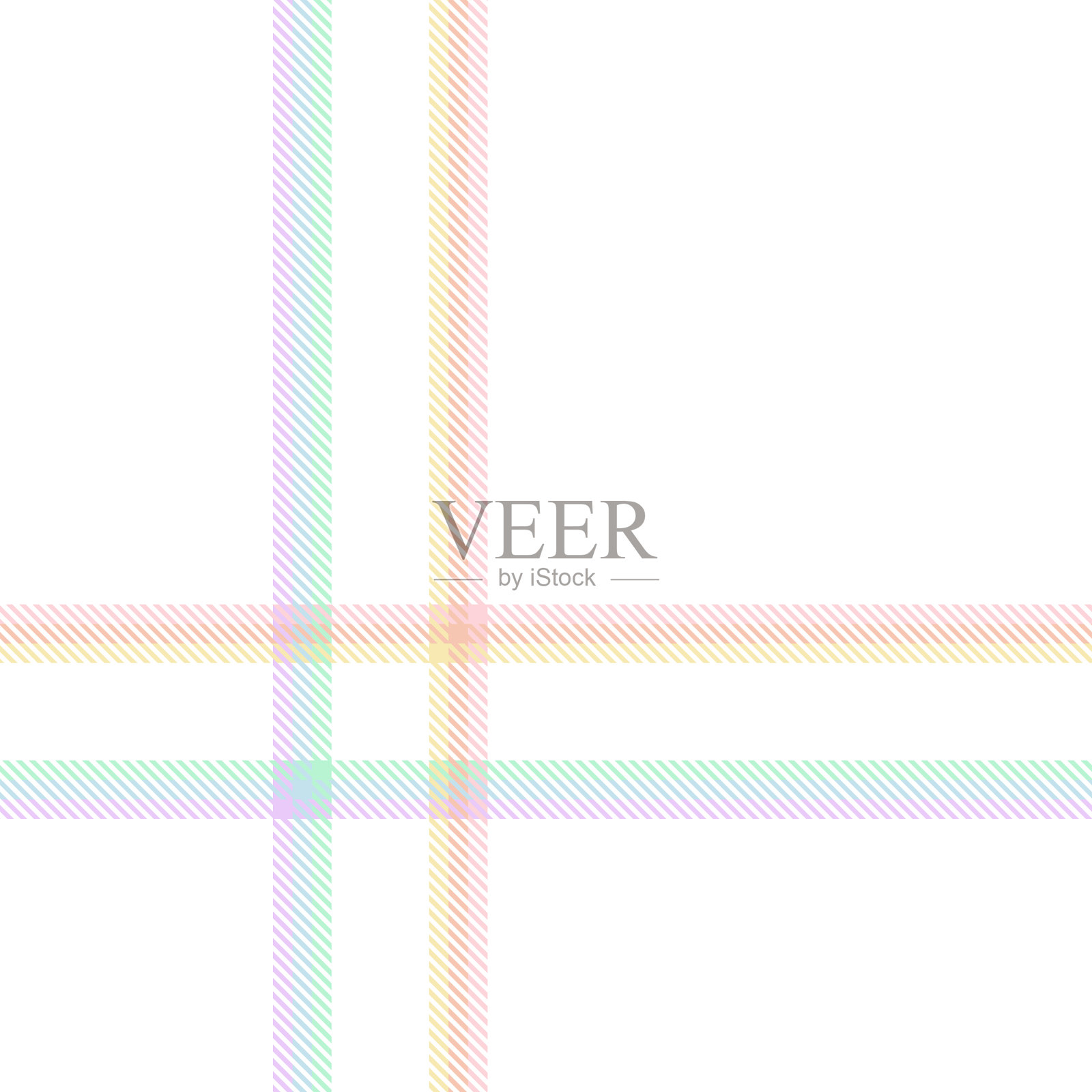 彩虹格子格伦格子纹理无缝插画图片素材