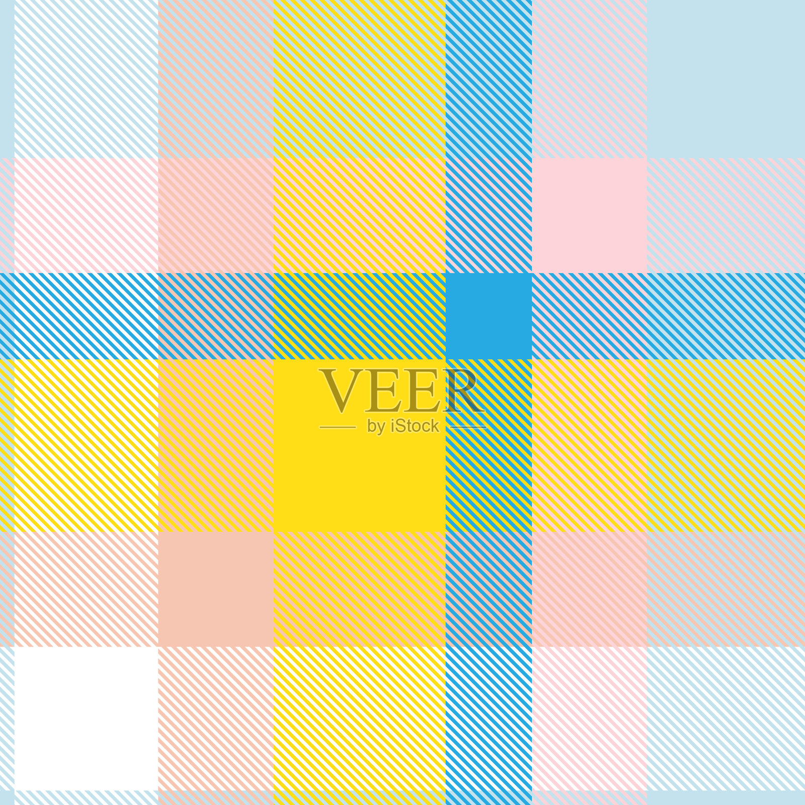 彩虹格子格伦格子纹理无缝插画图片素材