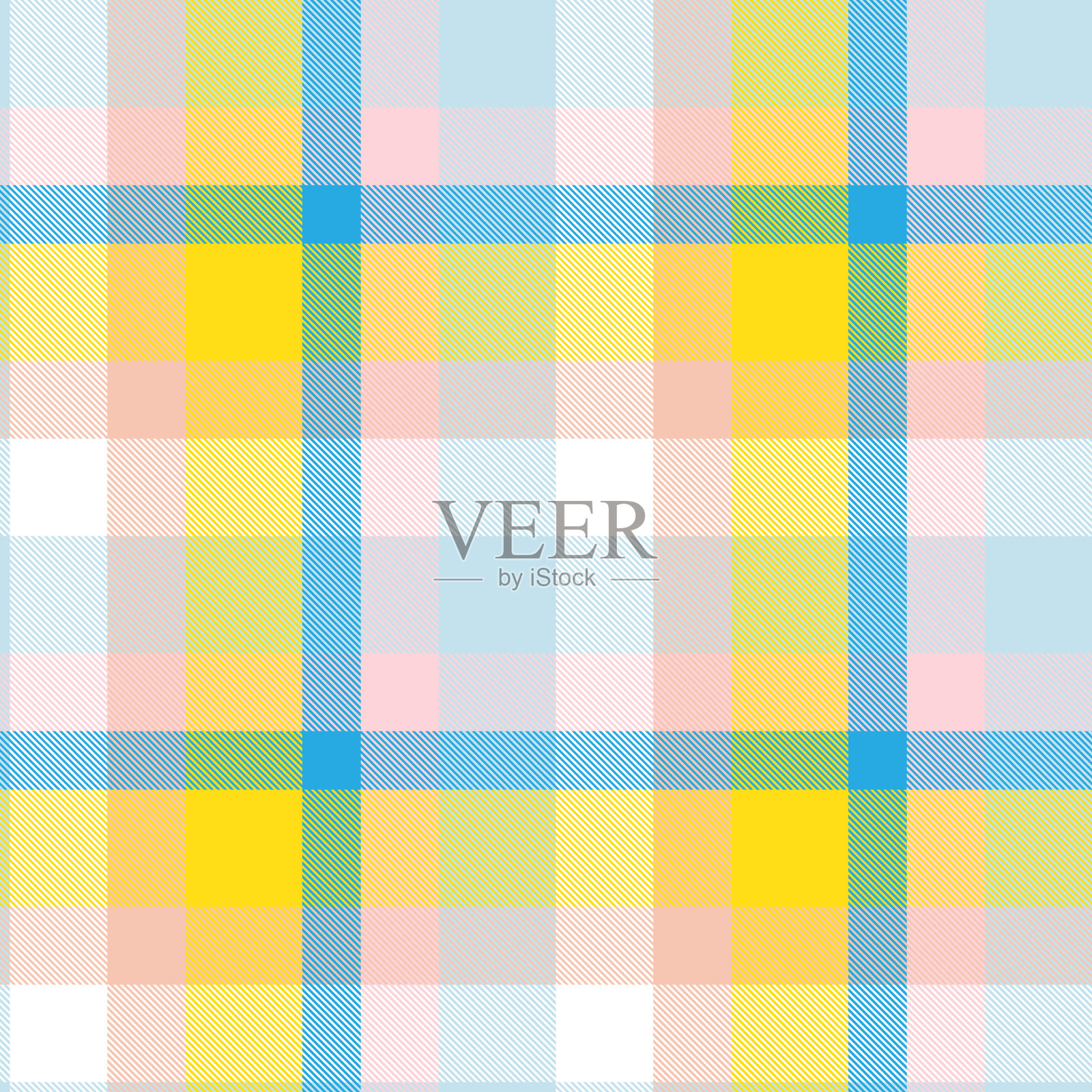 彩虹格子格伦格子纹理无缝插画图片素材