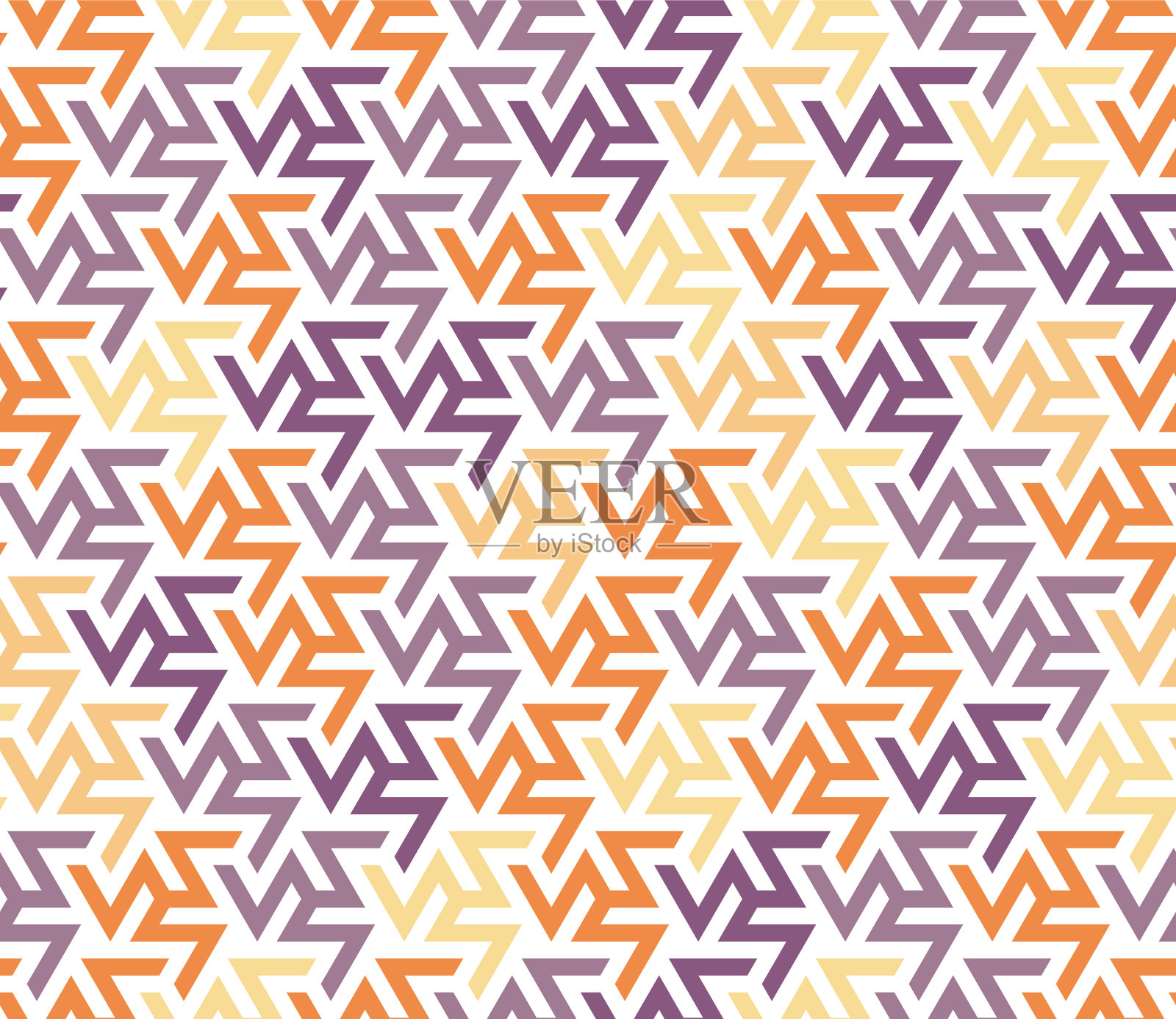 之字形色彩混合图案无缝插画图片素材